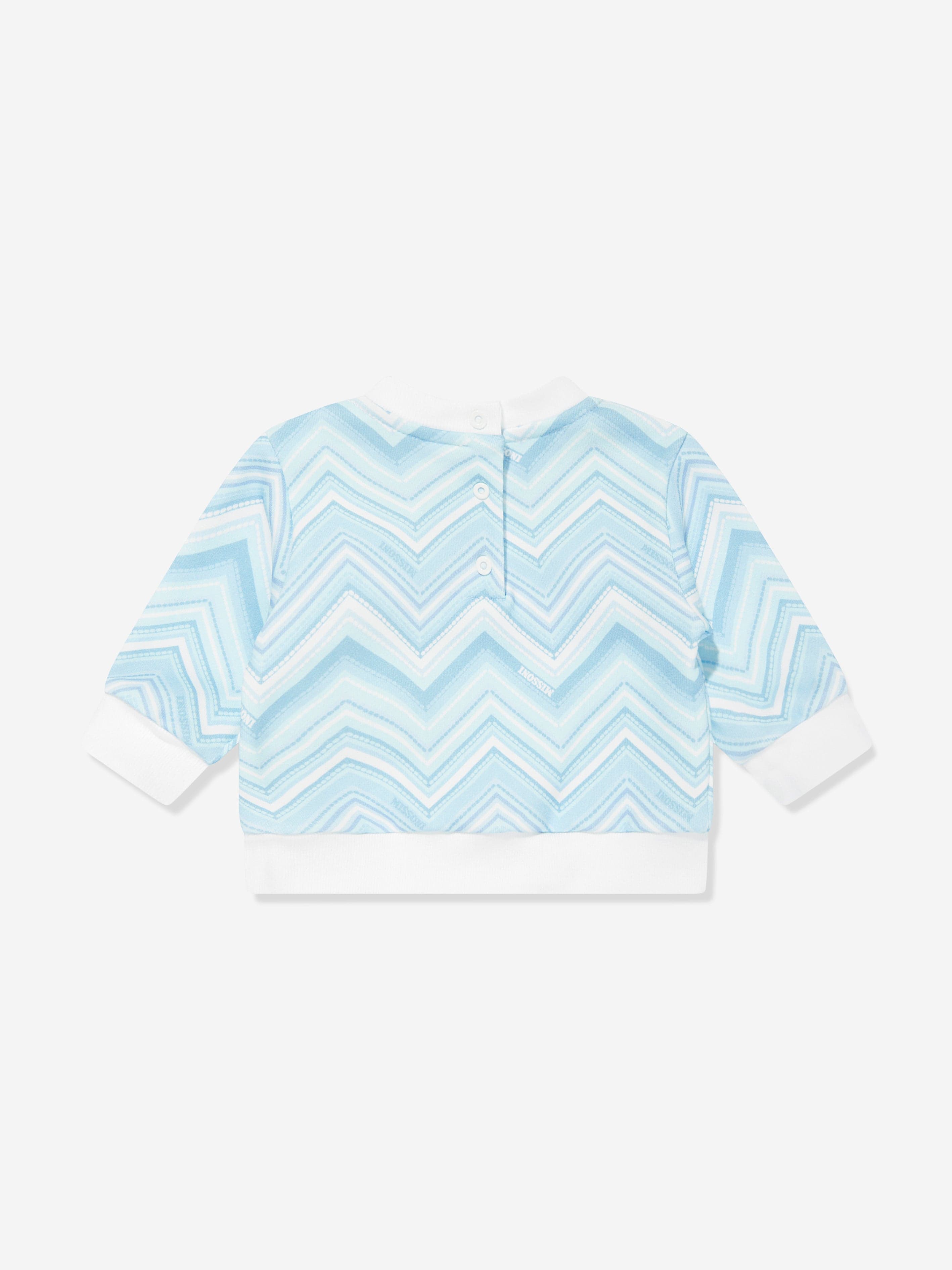 Missoni Baby Boys Zigzag Sweatshirt in Blue