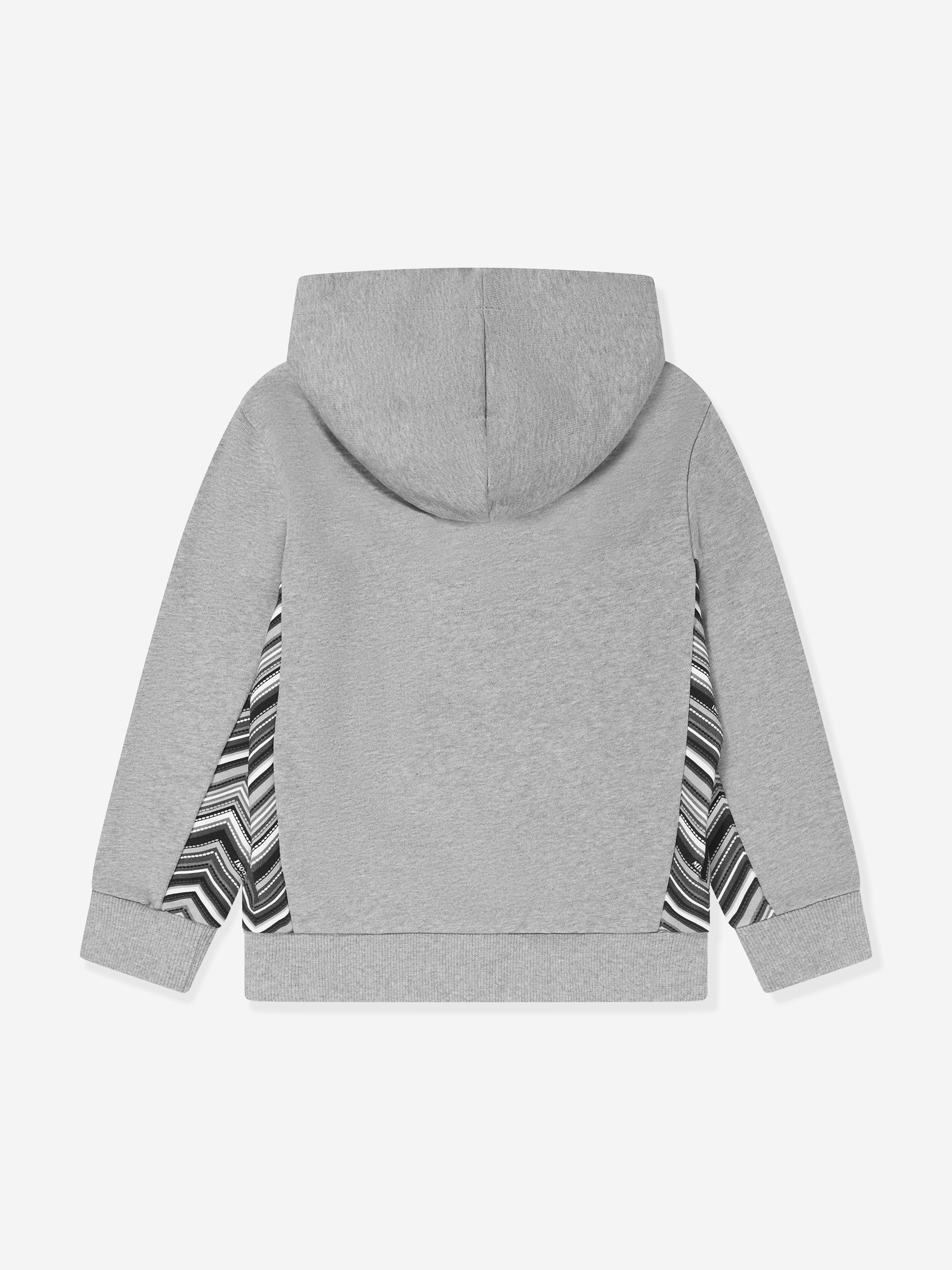 Missoni Boys Zigzag Hoodie in Grey