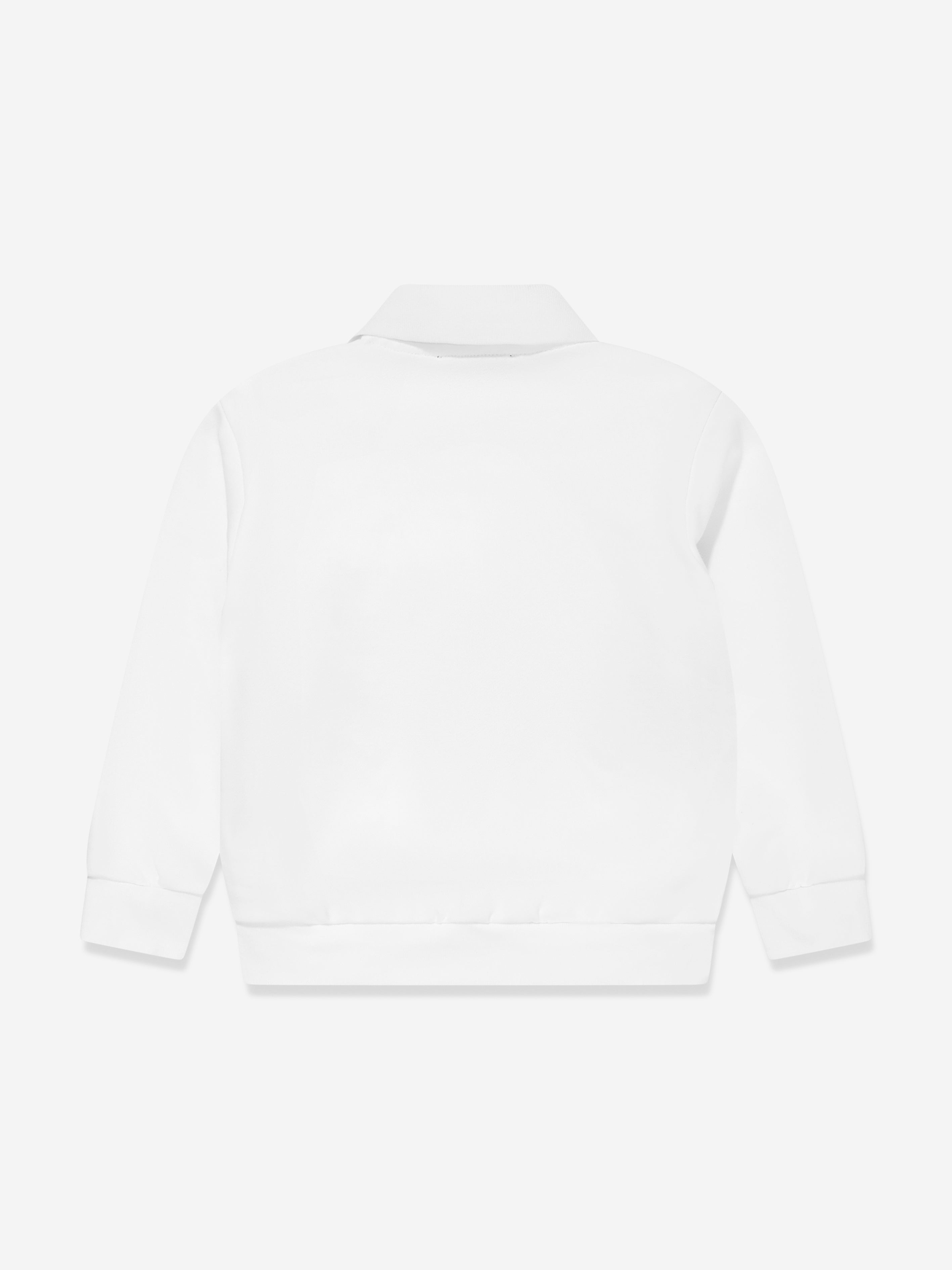 Missoni Boys Zigzag Collared Sweatshirt in White