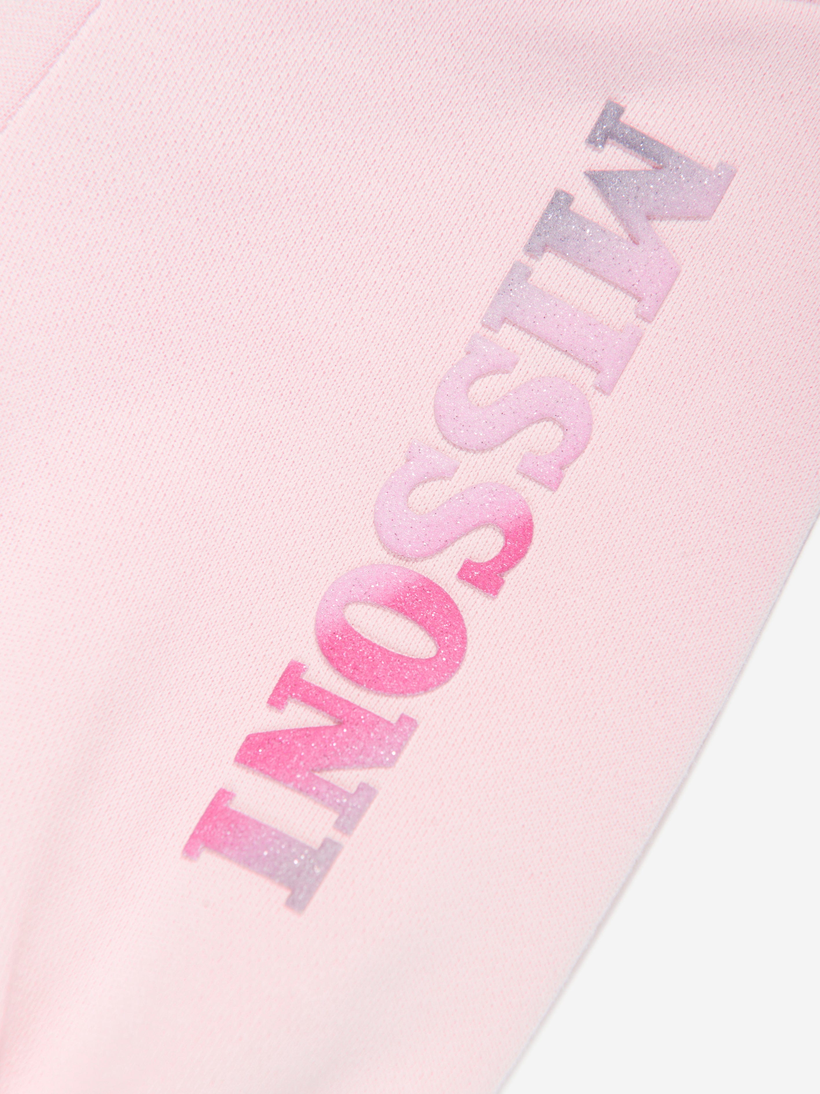 Missoni Baby Girls Logo Joggers in Pink