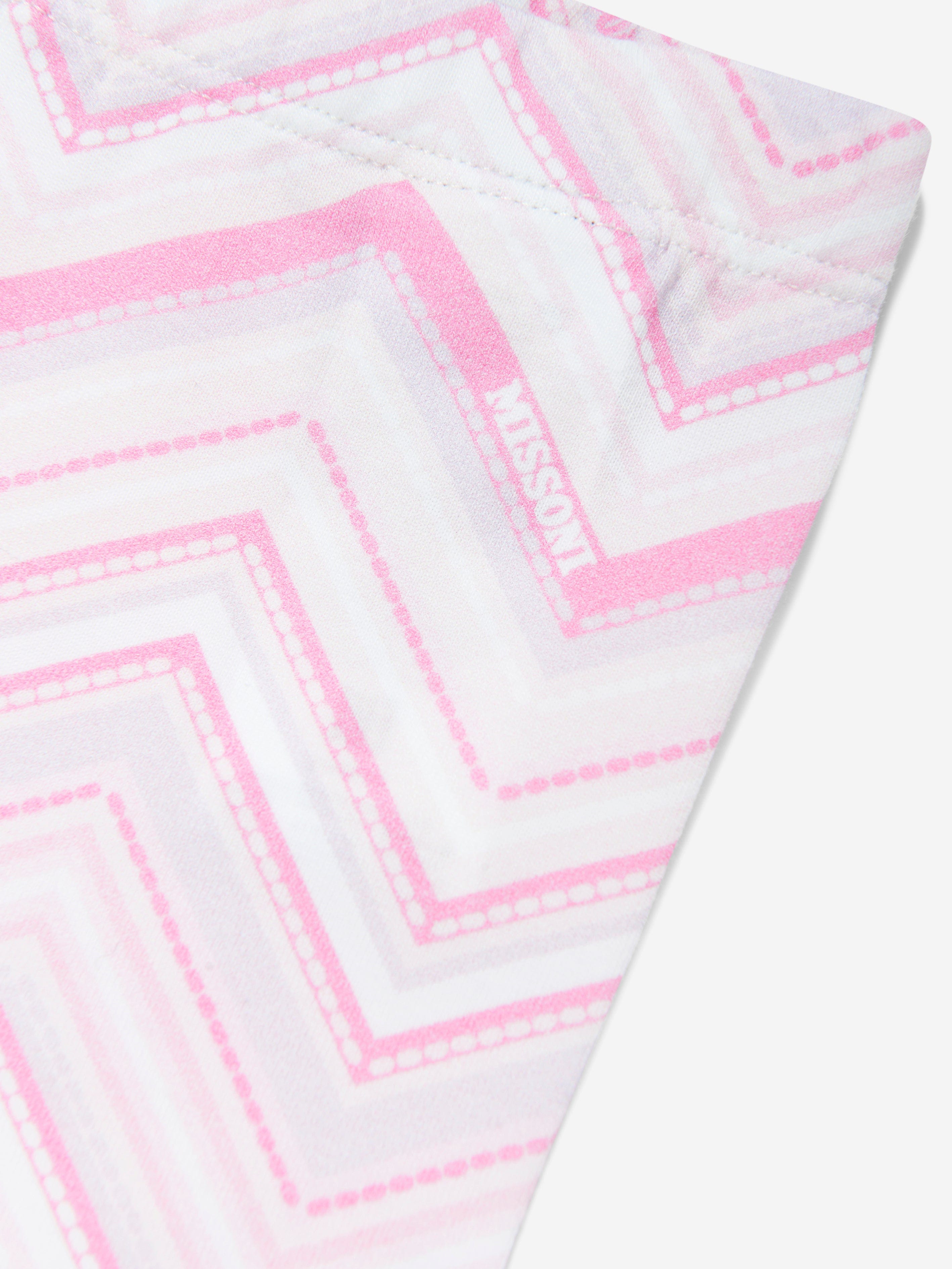 Missoni Baby Girls Zigzag Leggings in Pink