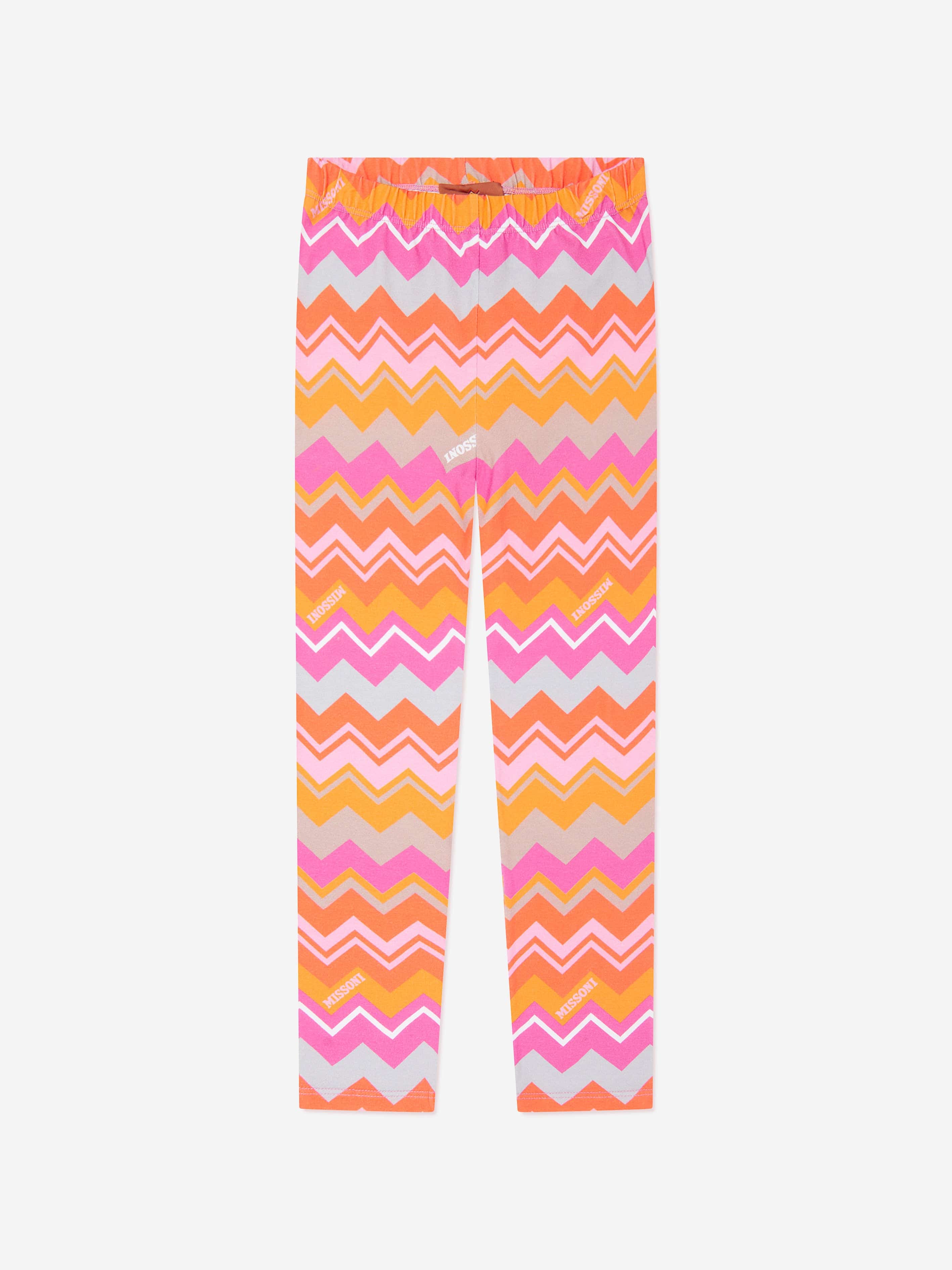 Missoni Girls Zigzag Leggings in Multicolour