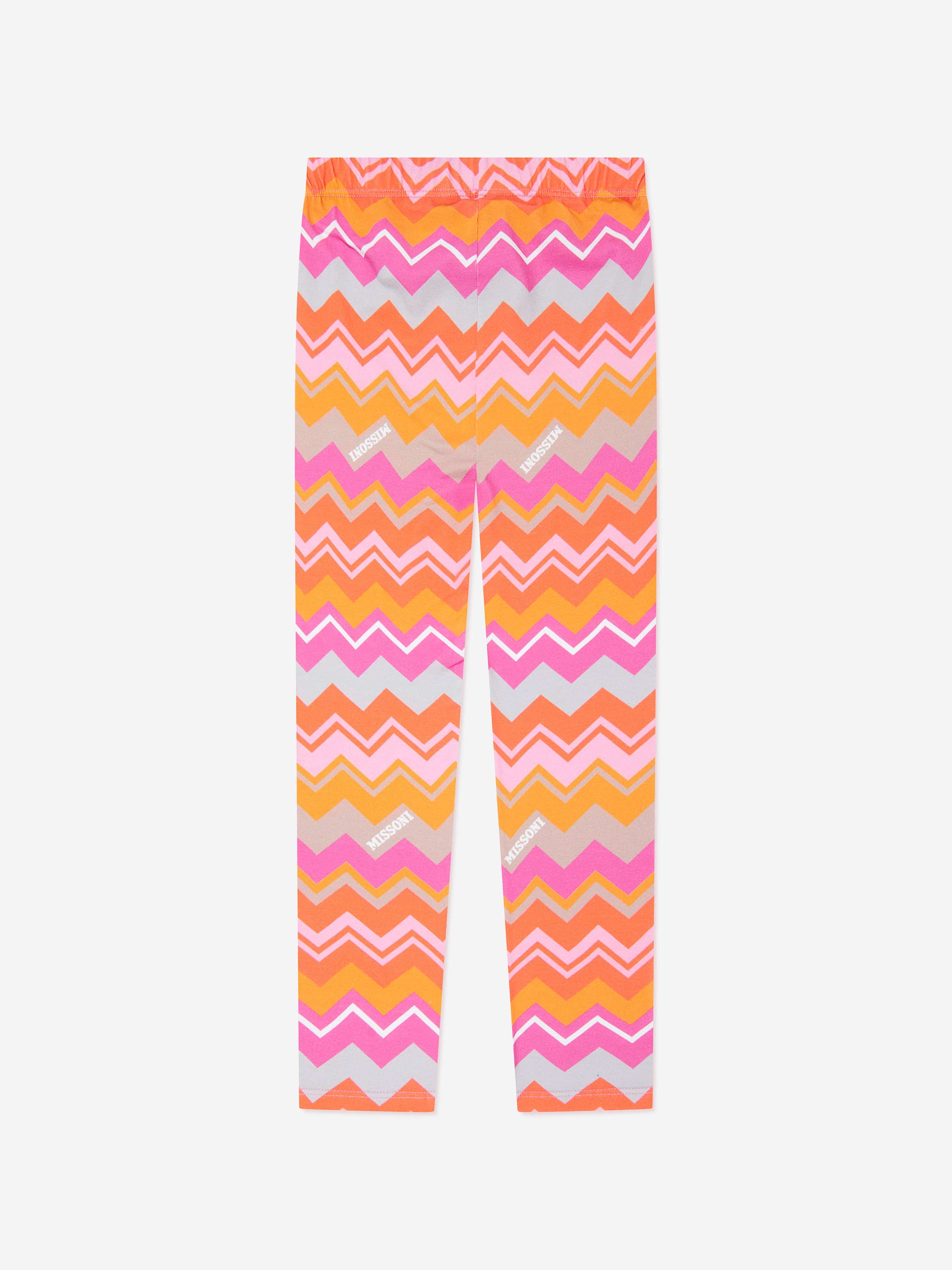 Missoni Girls Zigzag Leggings in Multicolour