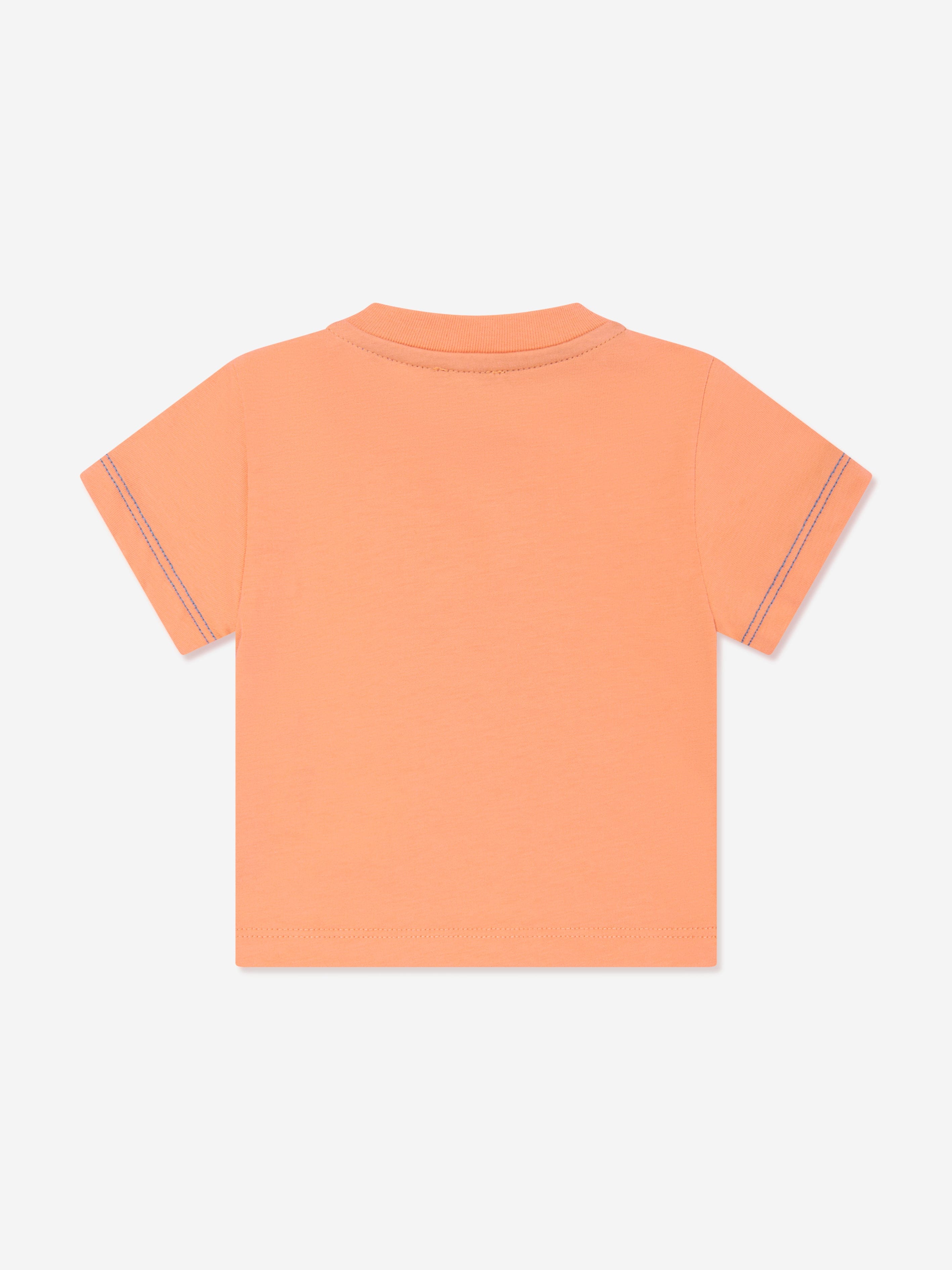 Missoni Baby Boys Zigzag Logo T-Shirt in Orange