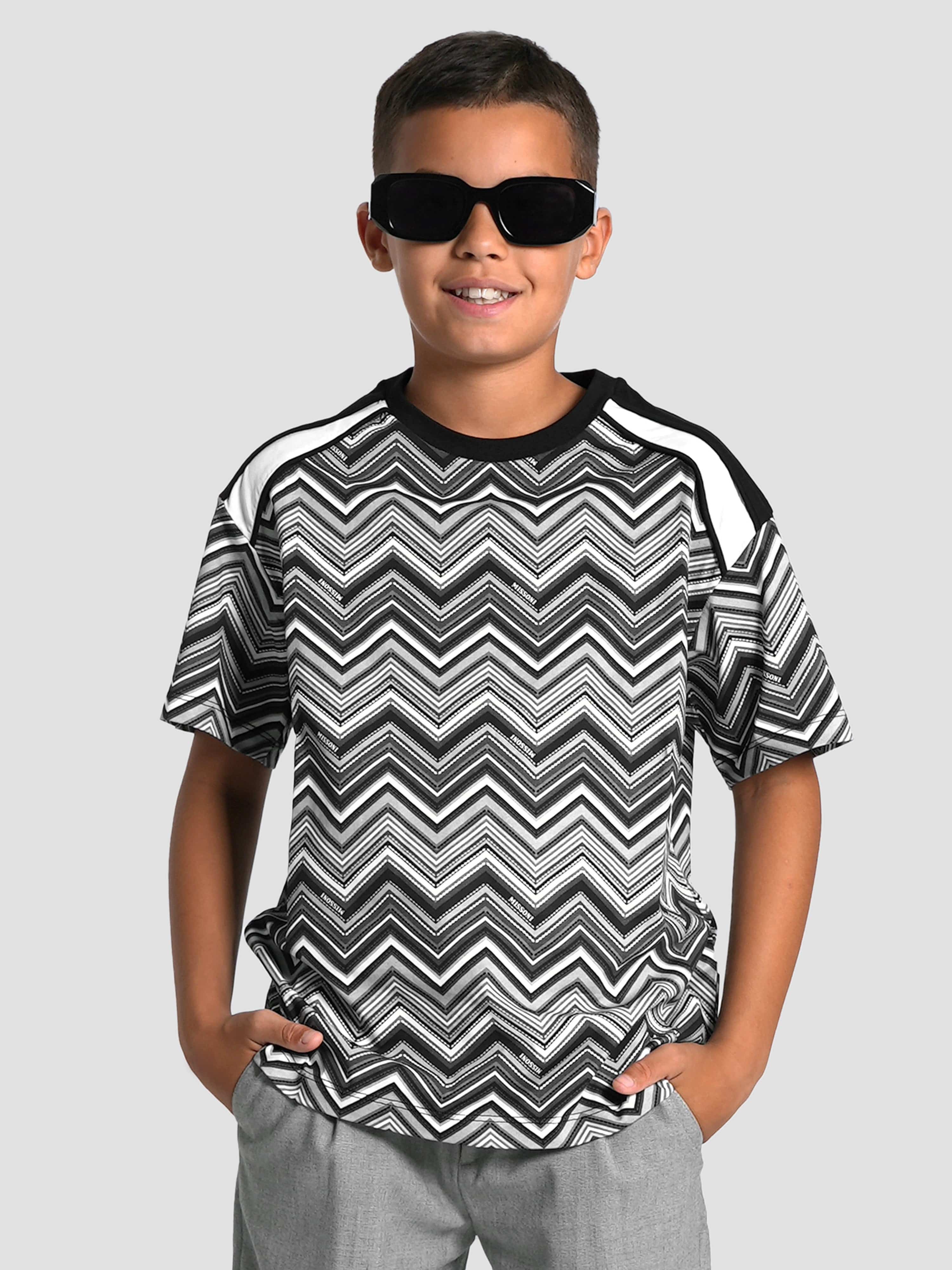 Missoni Boys Zigzag T-Shirt in Black