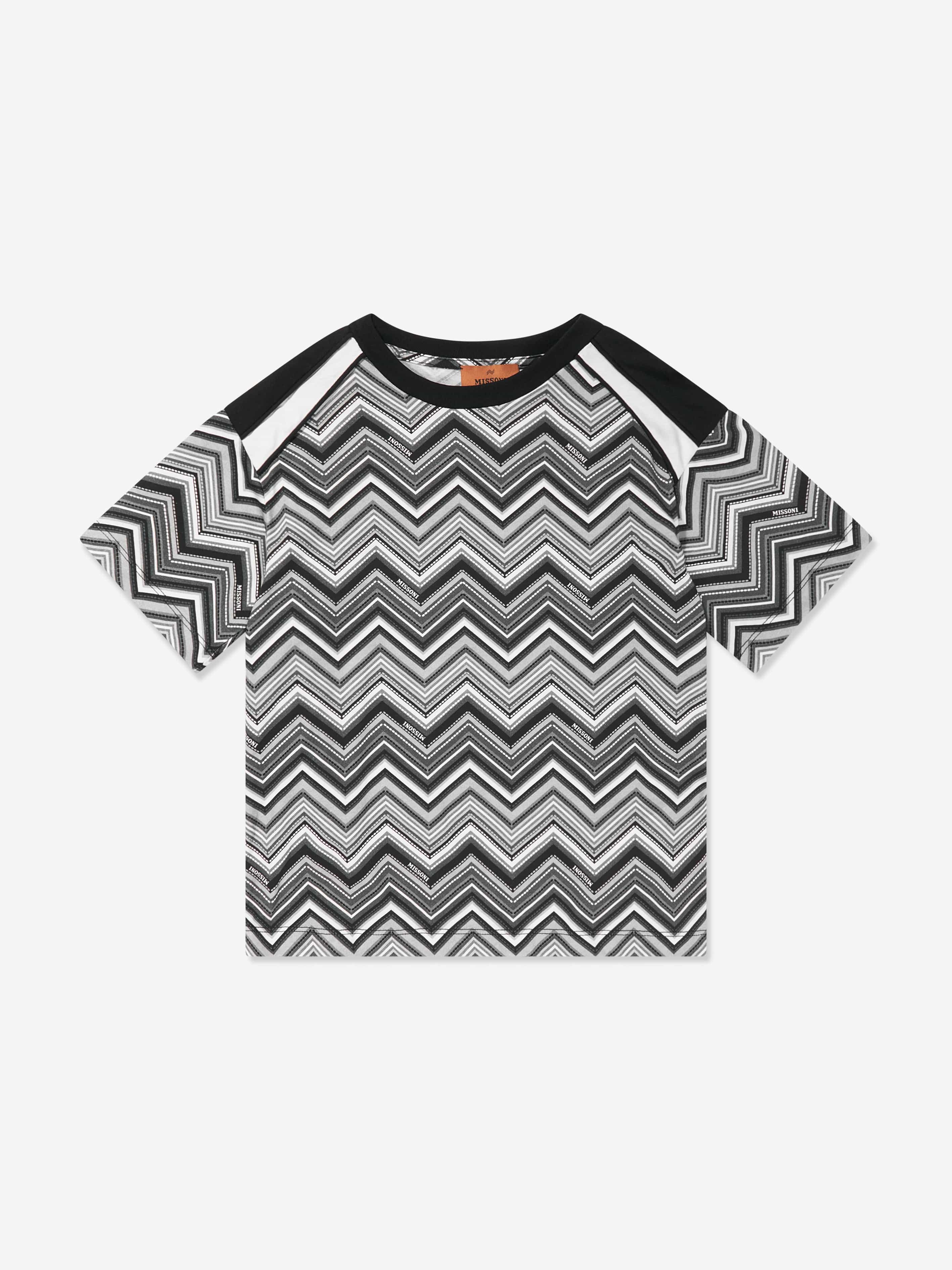 Missoni Boys Zigzag T-Shirt in Black