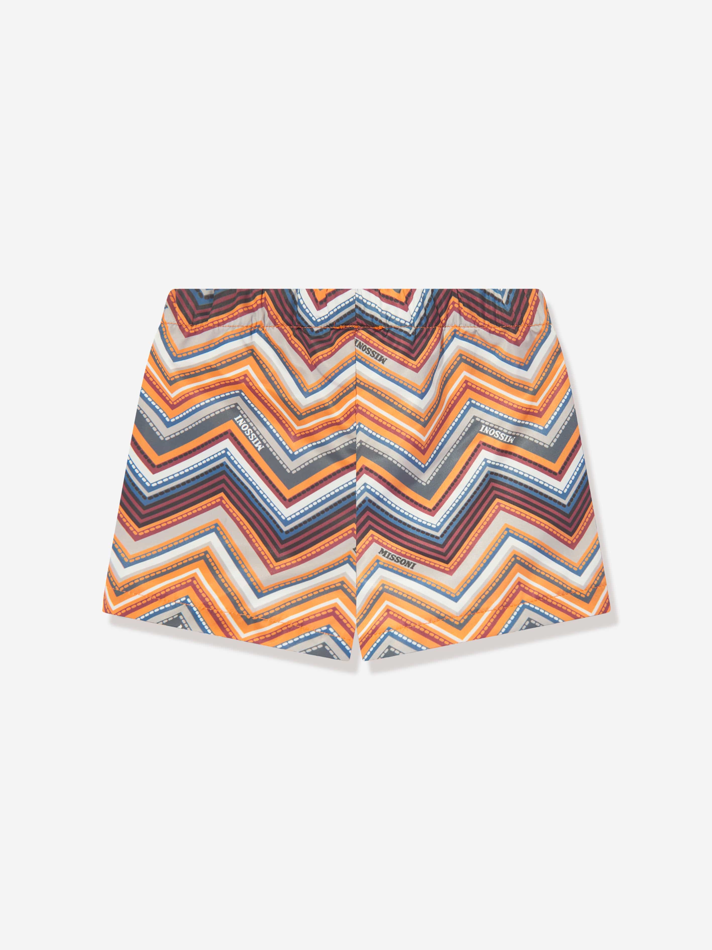 Missoni Baby Boys Zigzag Swim Shorts in Multicolour