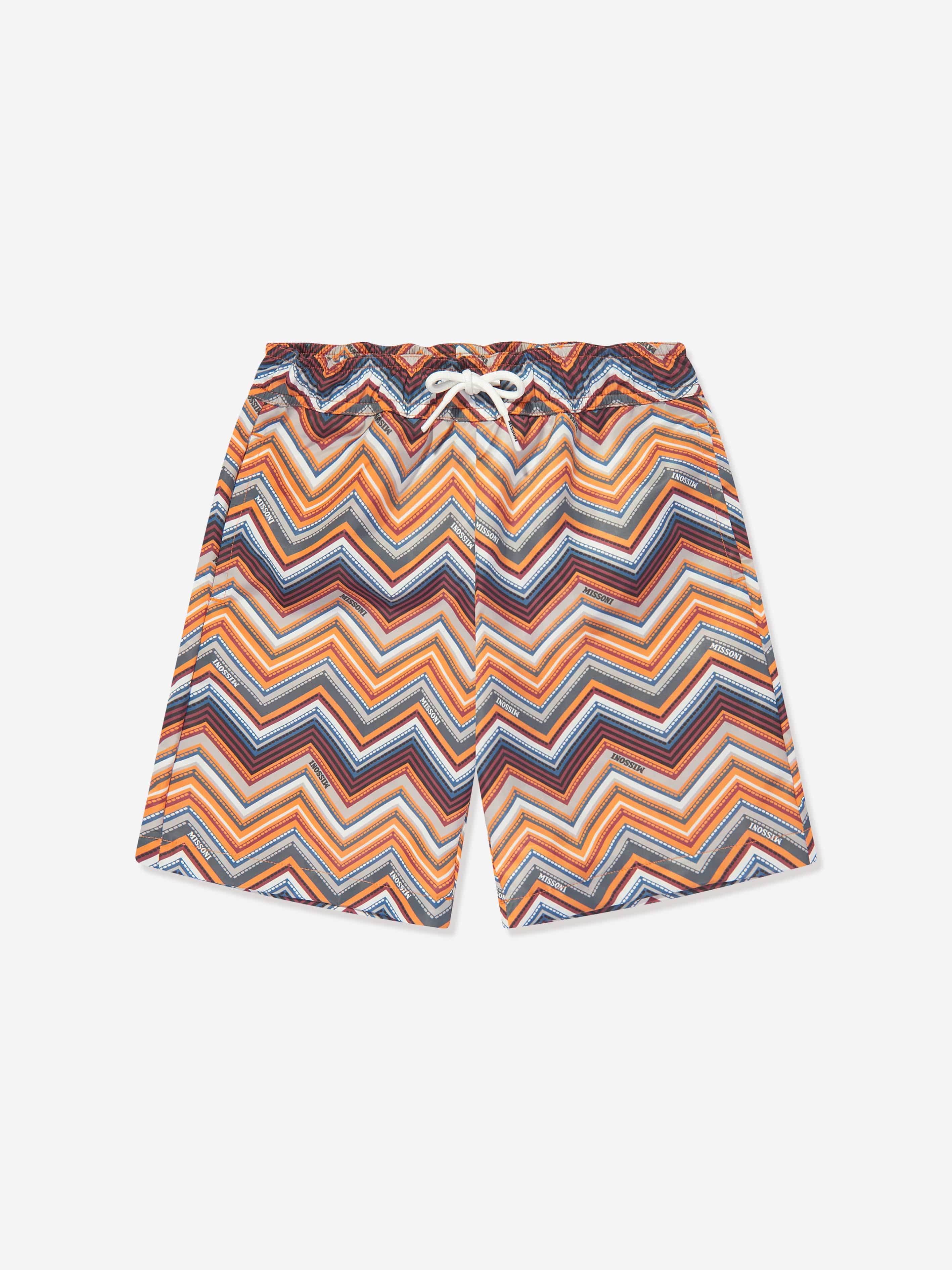 Missoni Boys Zigzag Swim Shorts in Multicolour