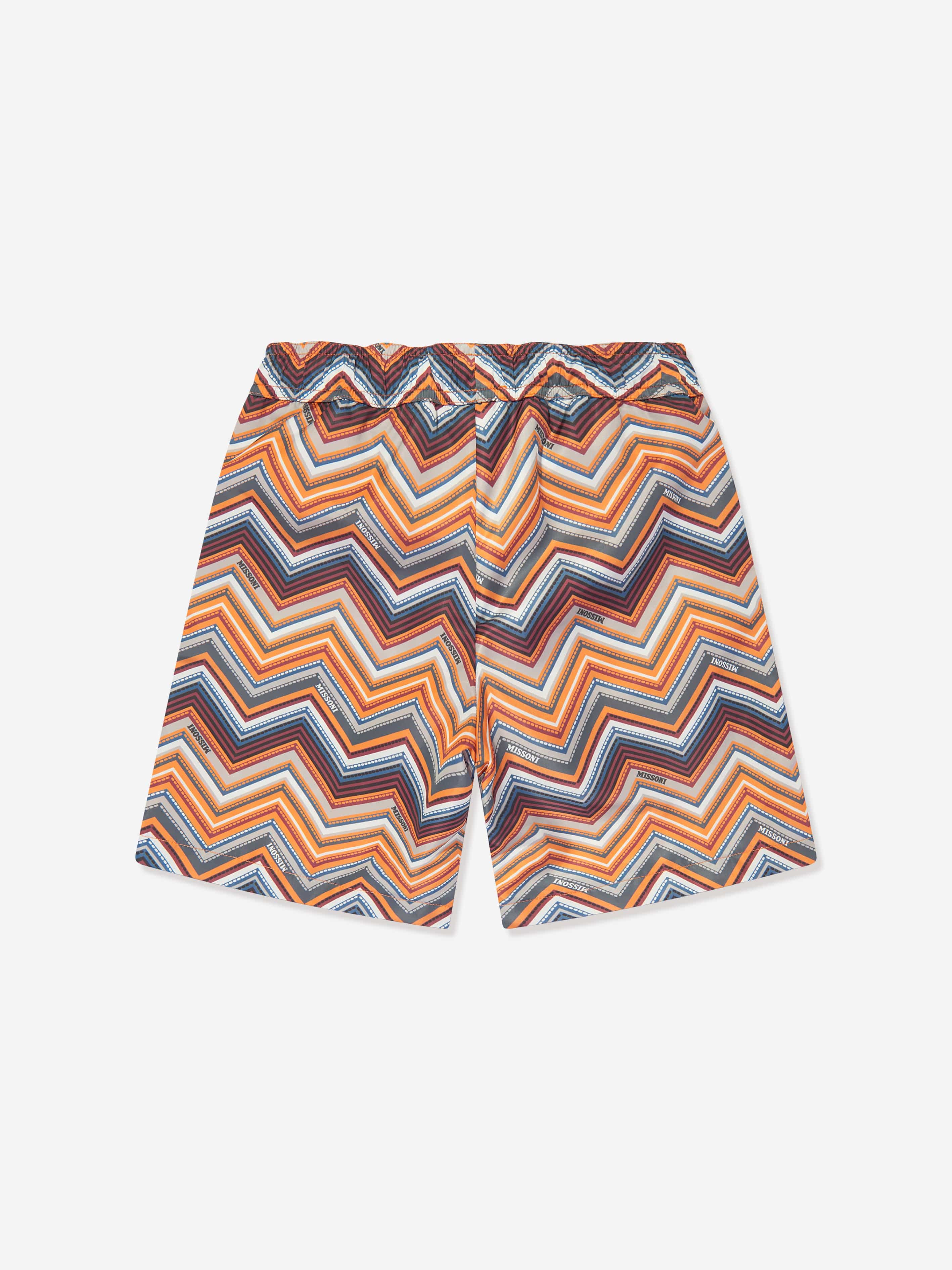 Missoni Boys Zigzag Swim Shorts in Multicolour