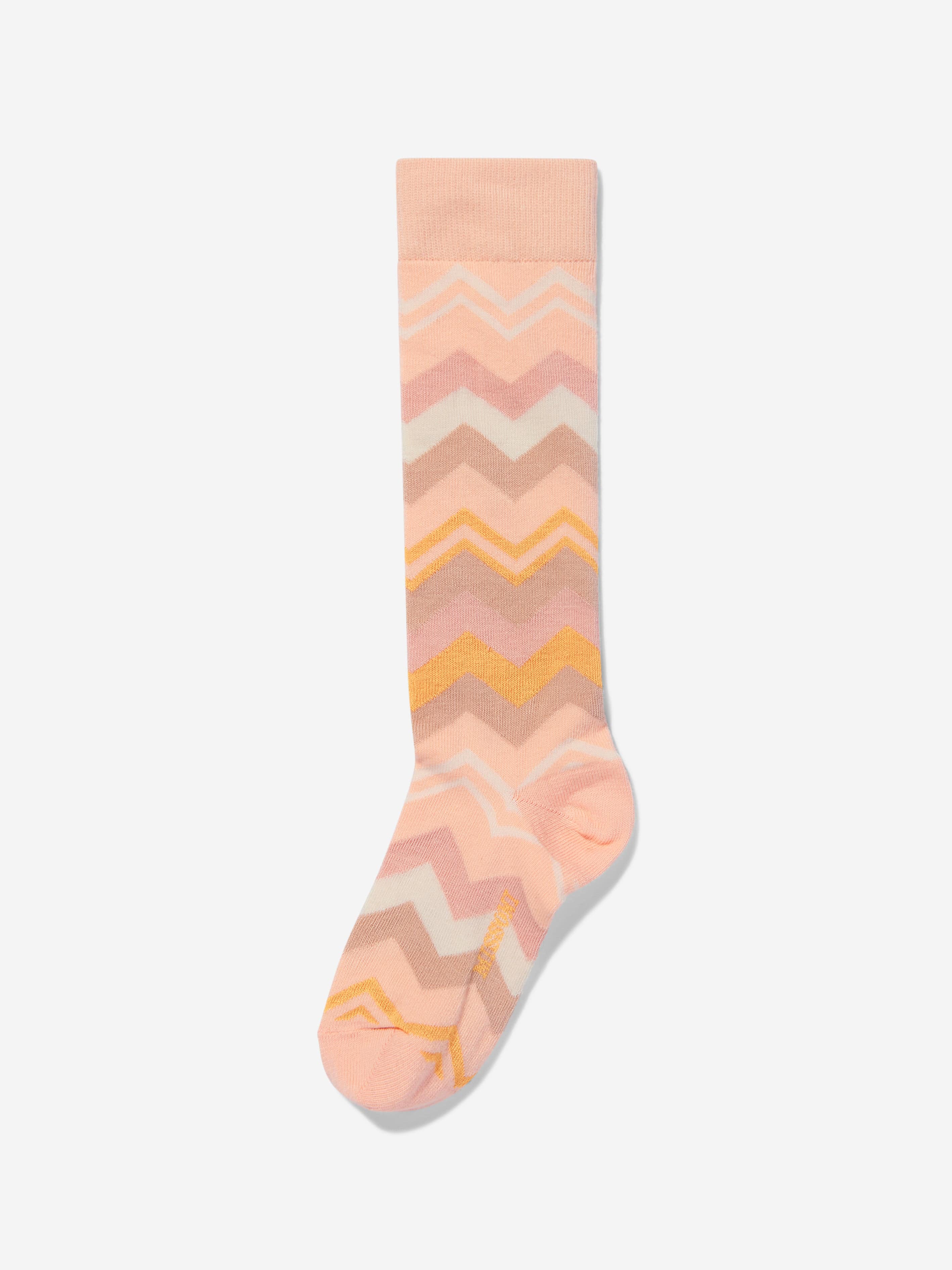 Missoni Girls Zigzag Socks in Pink