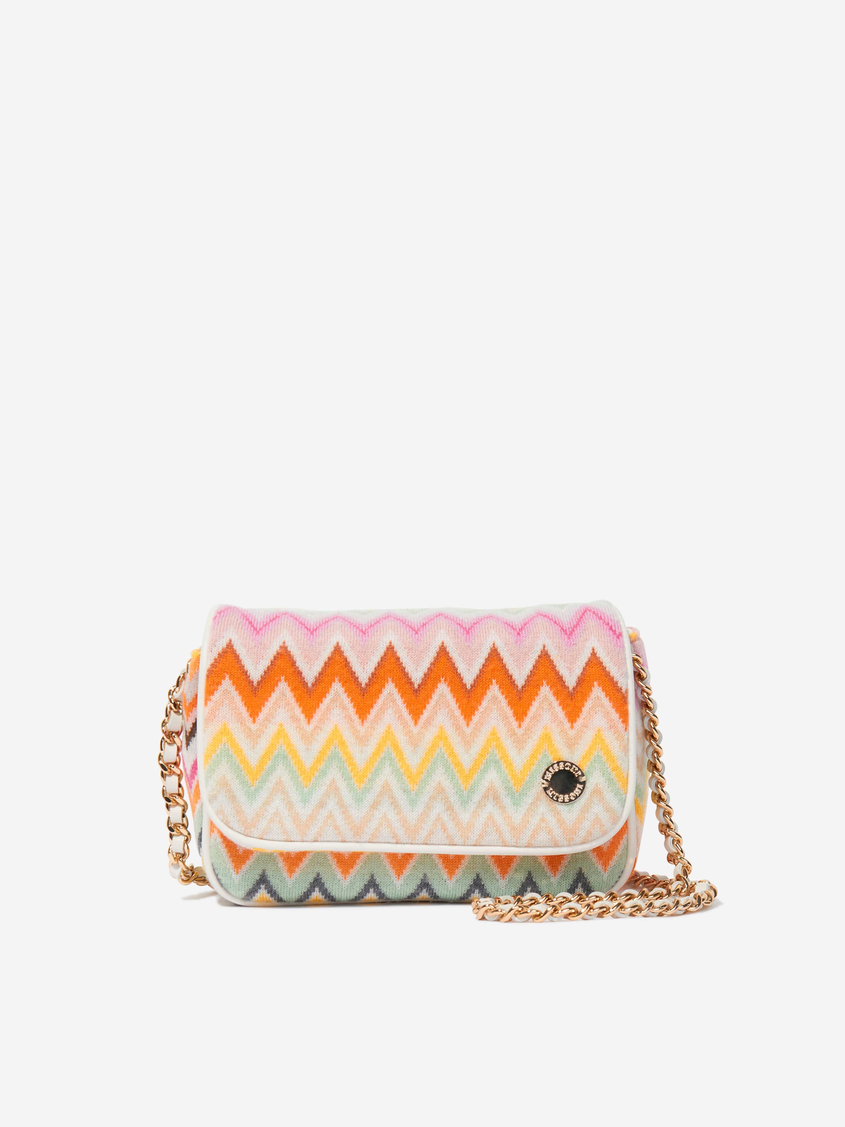 Missoni Girls Zigzag Crossbody Bag in Multicolour (20cm)