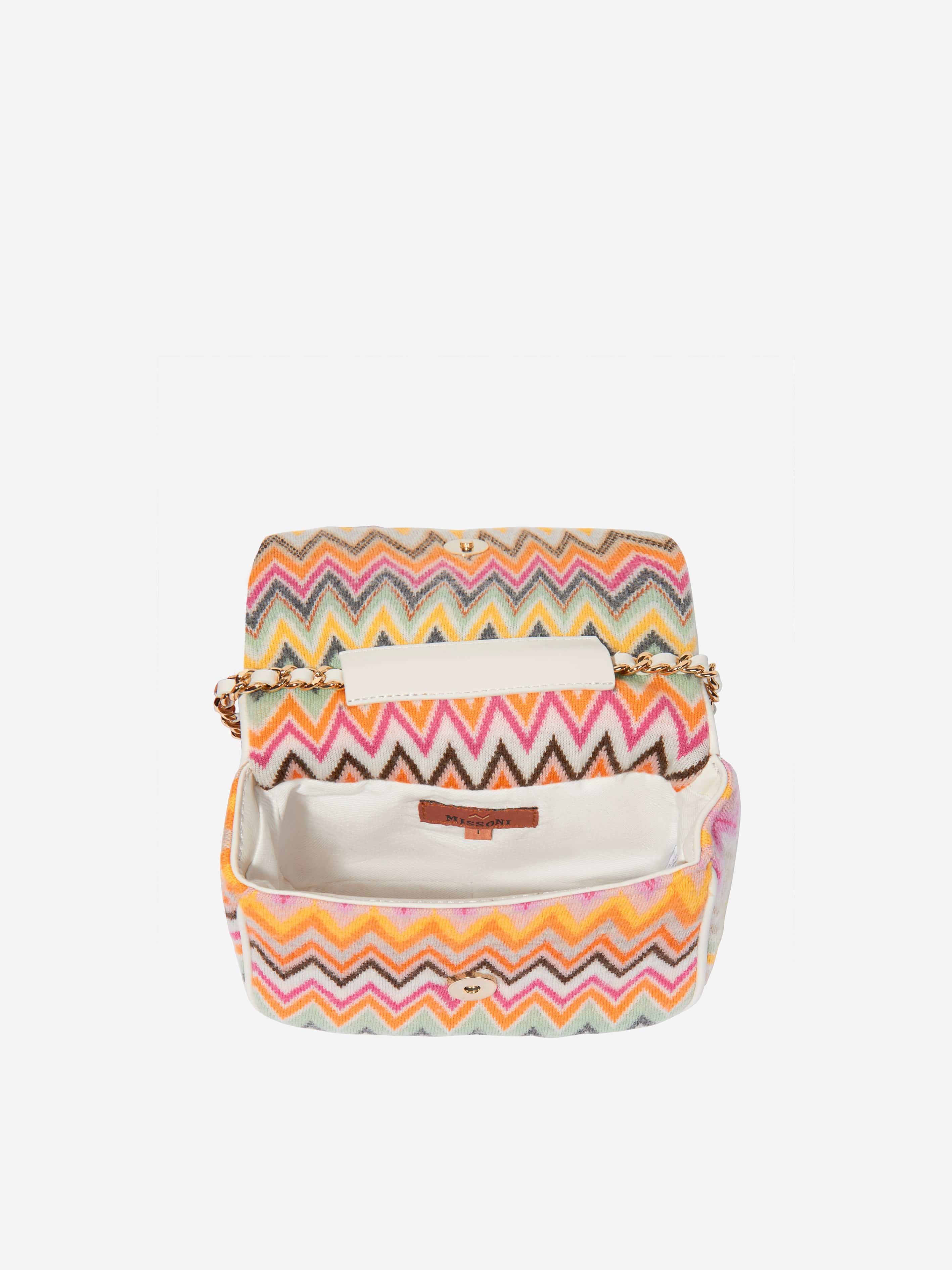 Missoni Girls Zigzag Crossbody Bag in Multicolour (20cm)