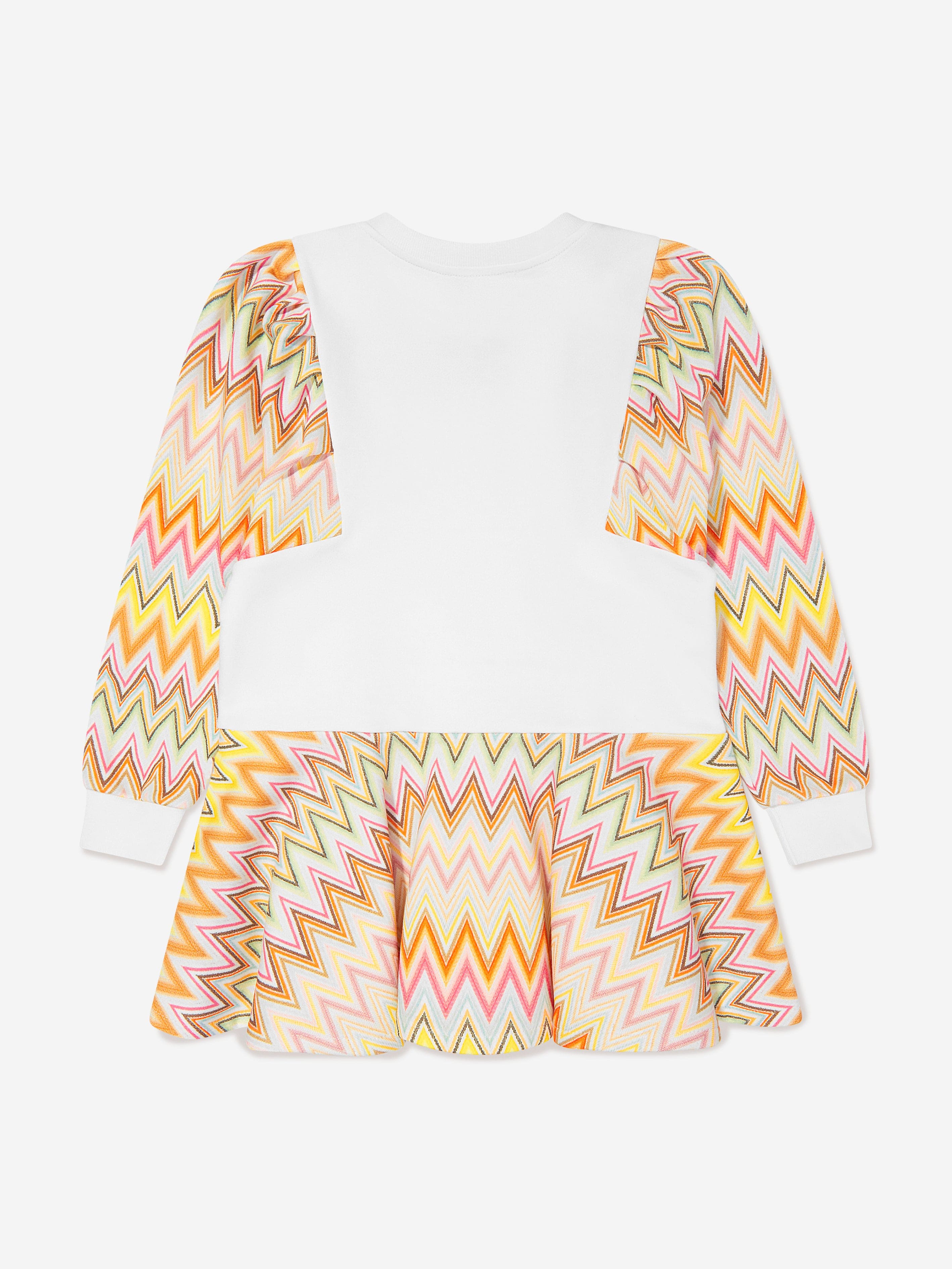 Missoni Girls Zigzag Sweater Dress in Multicolour