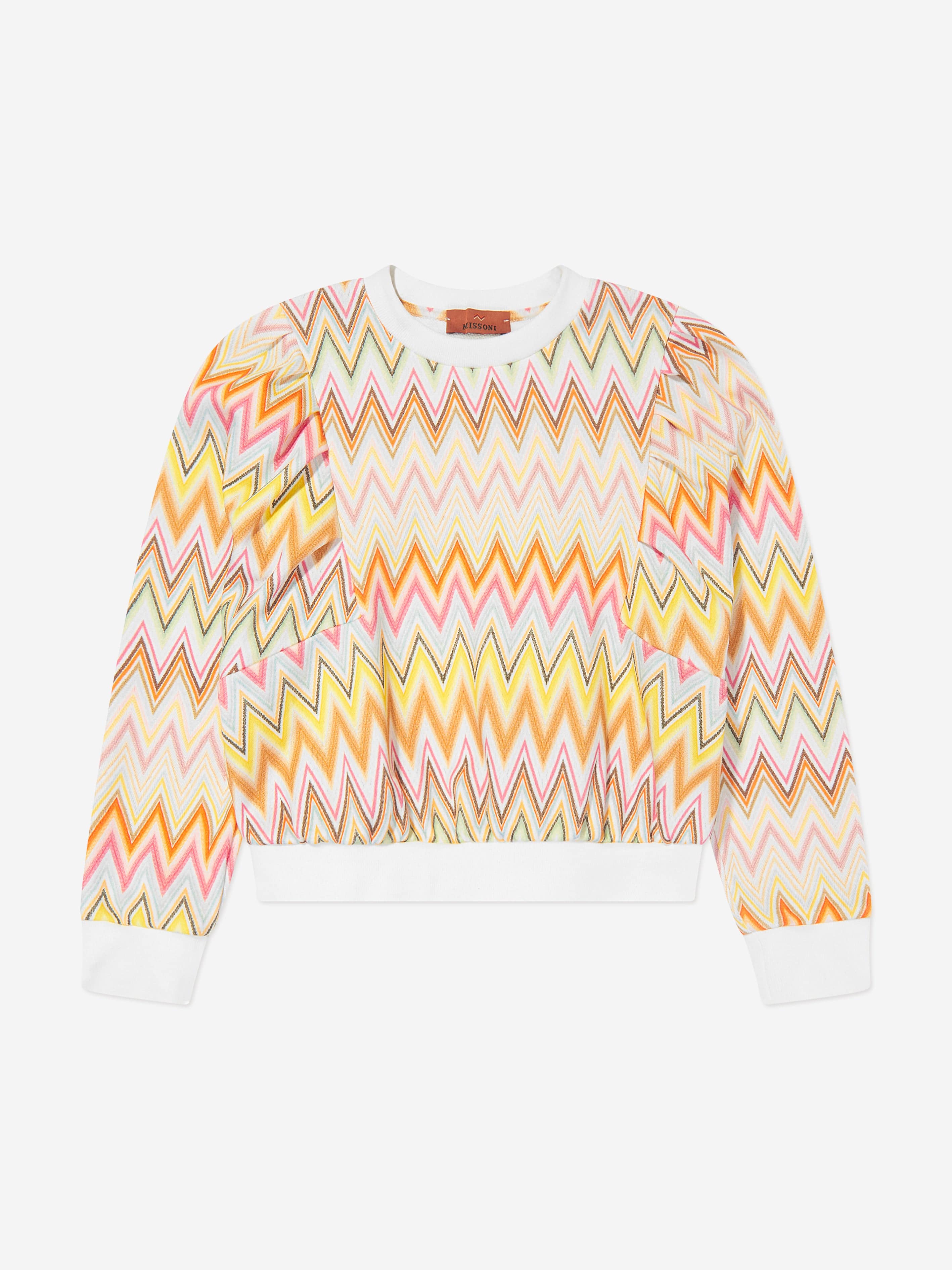 Missoni Girls Zigzag Sweatshirt in Multicolour