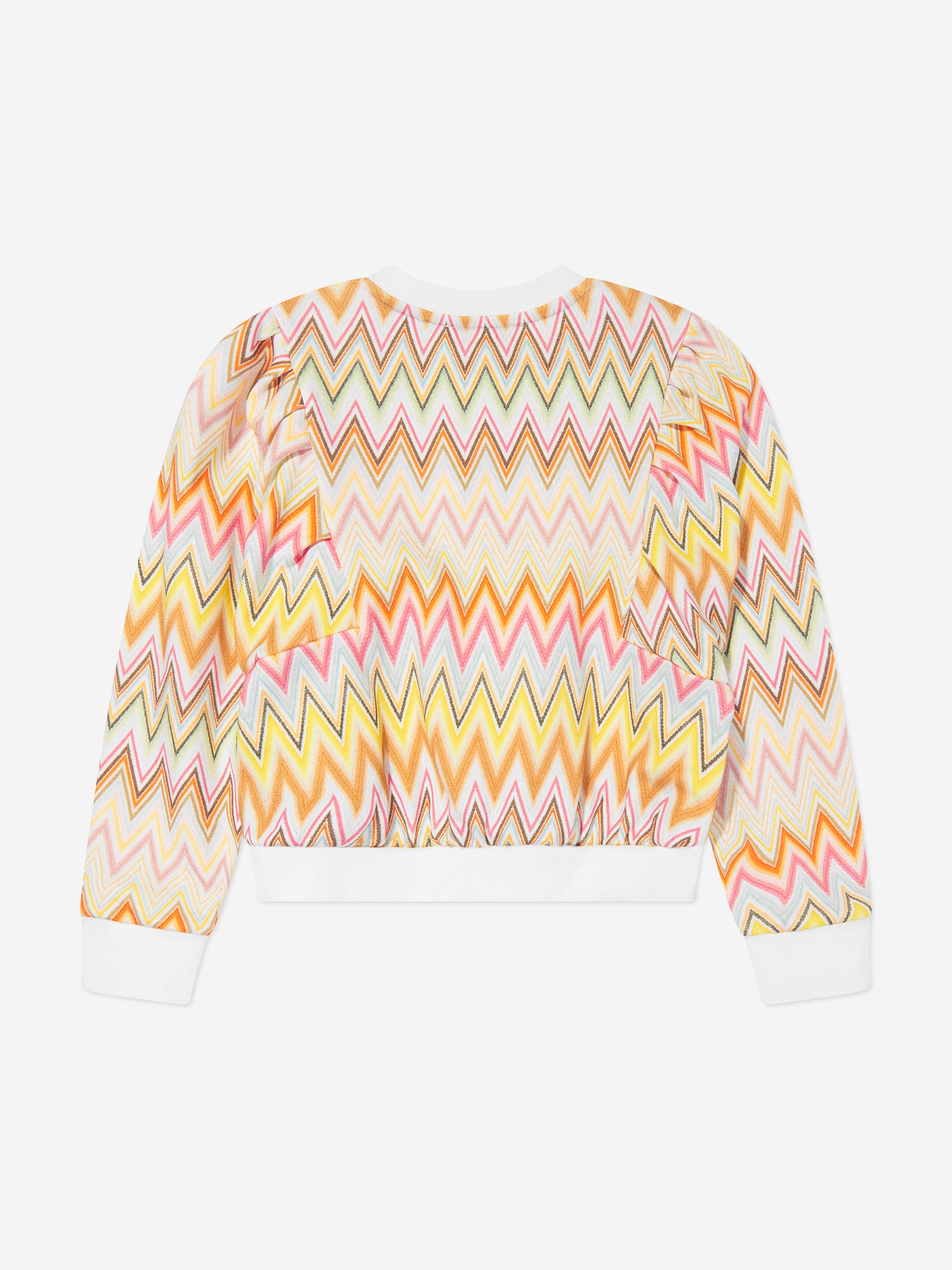 Missoni Girls Zigzag Sweatshirt in Multicolour