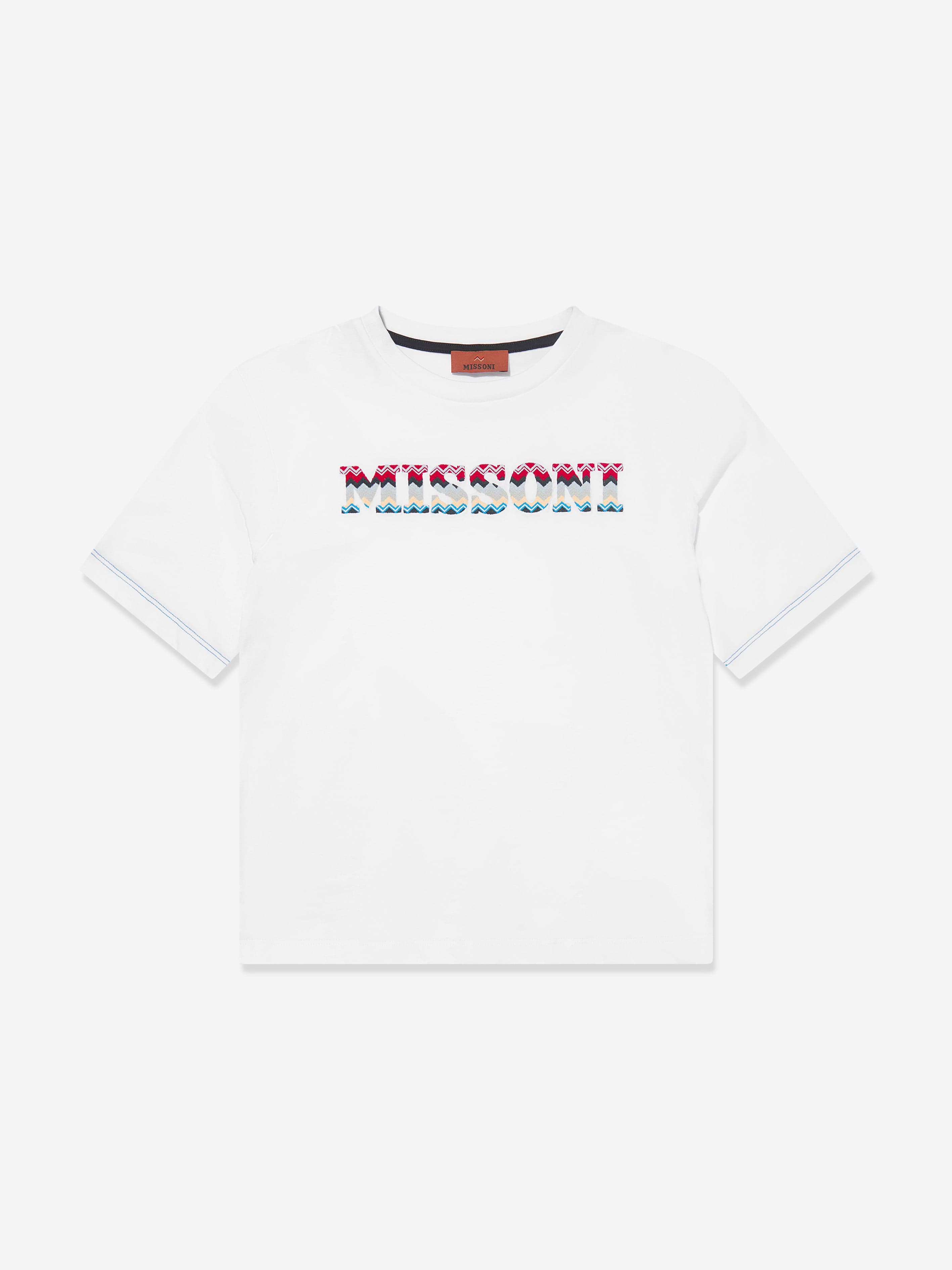 Missoni Boys Logo T-Shirt in White