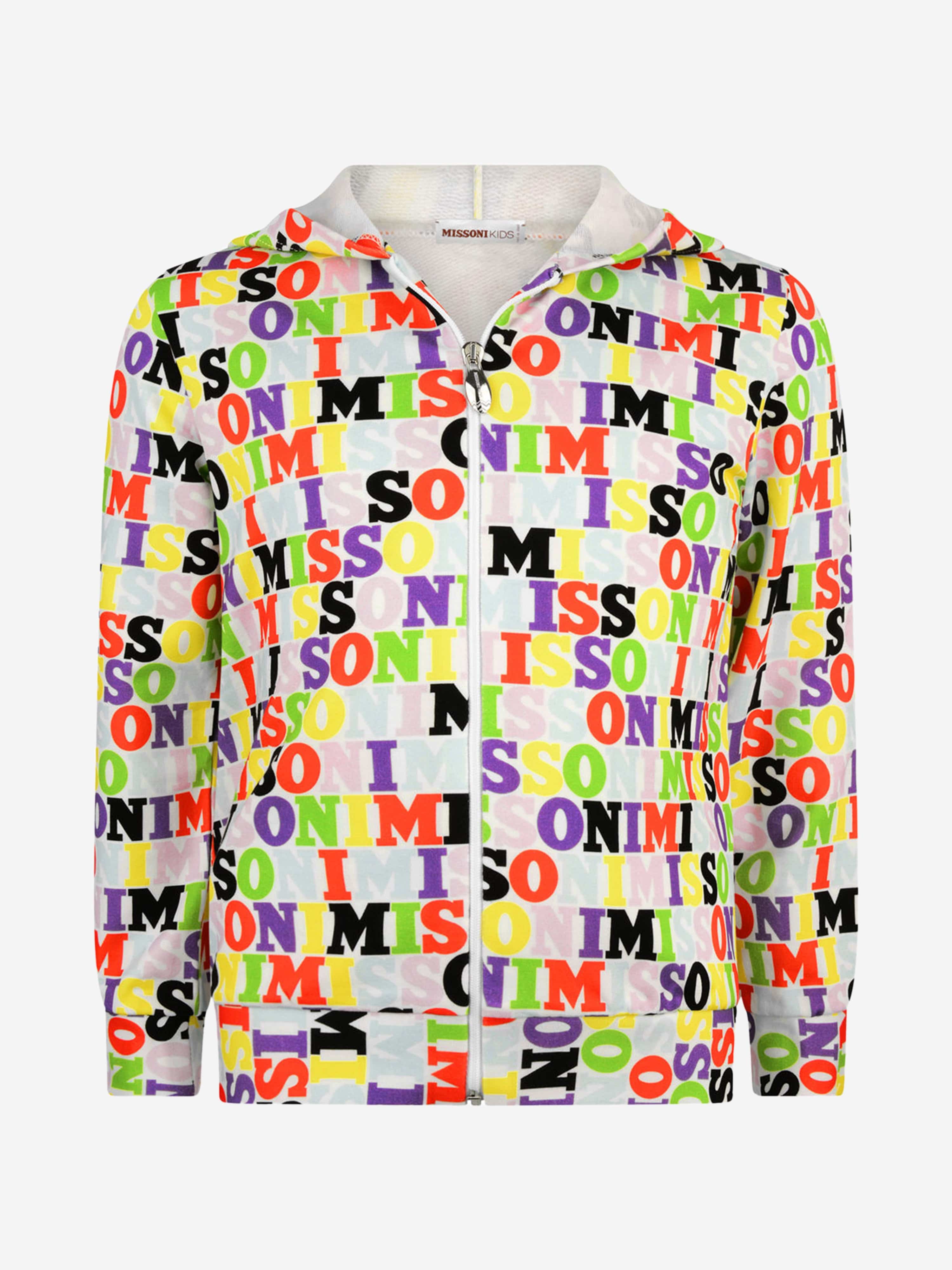 Missoni Girls Logo Zip Up Top