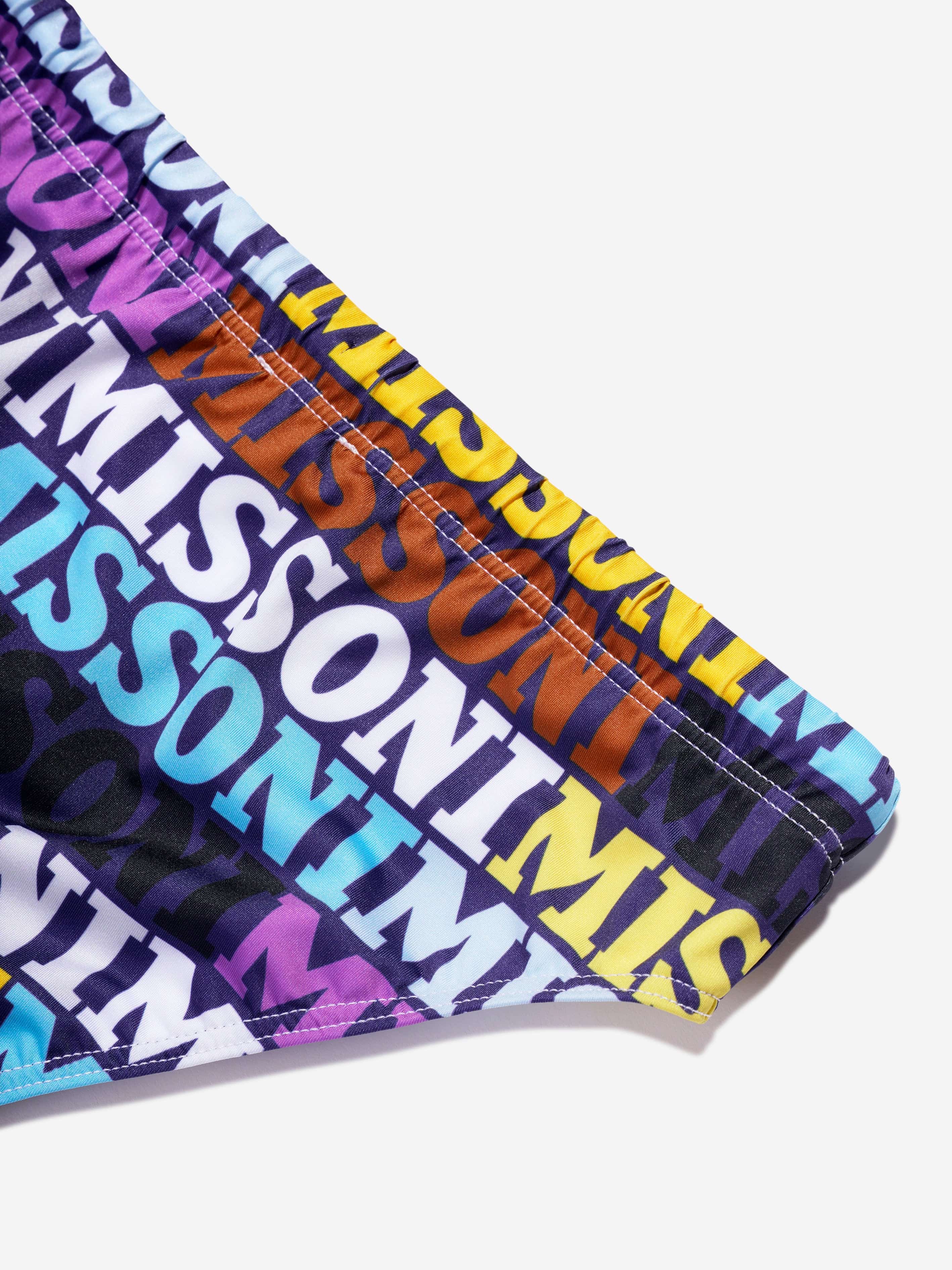 Missoni Boys Logo Swimming Briefs in Multicolor