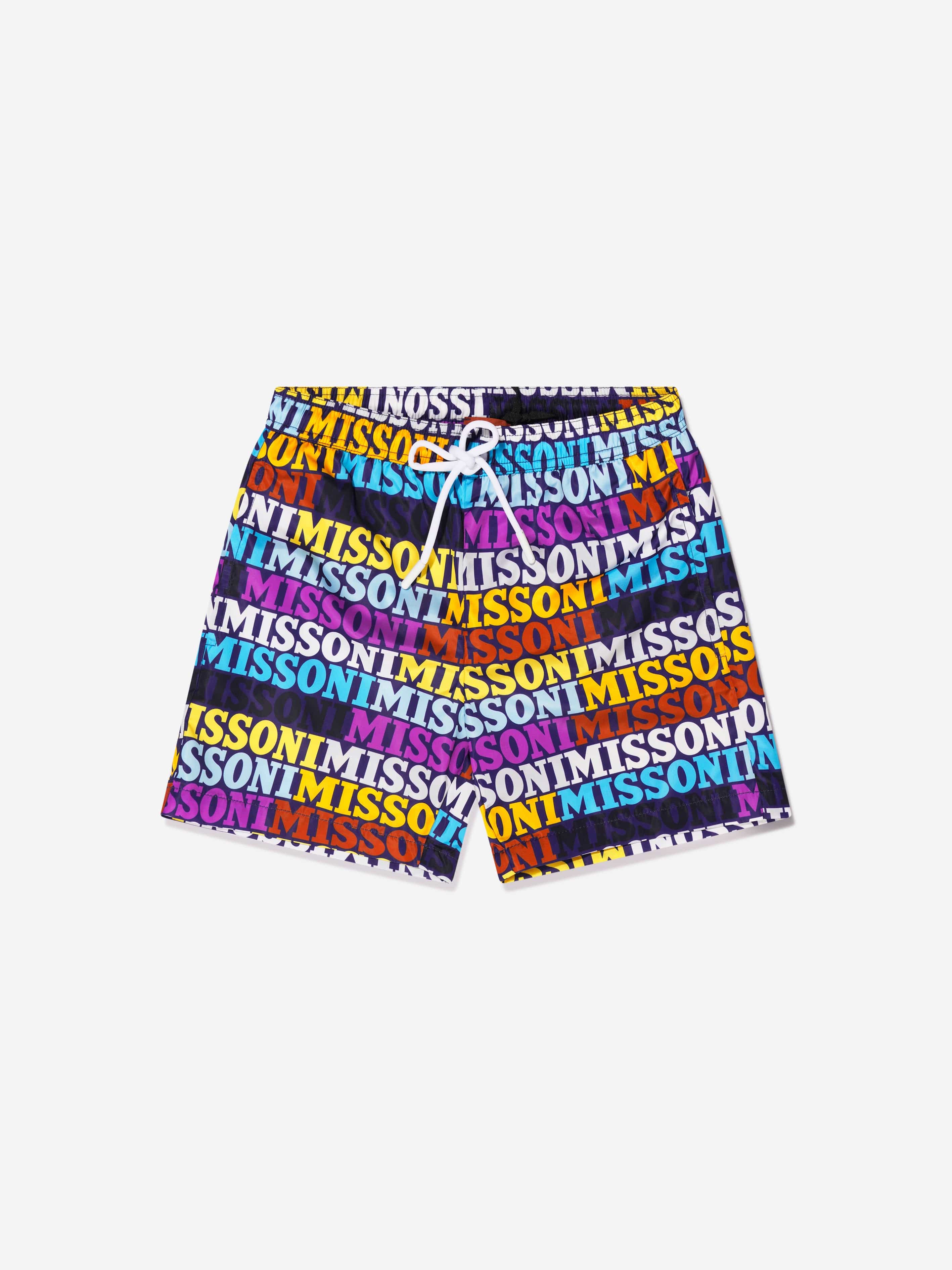 Missoni Boys Logo Swim Shorts in Multicolour