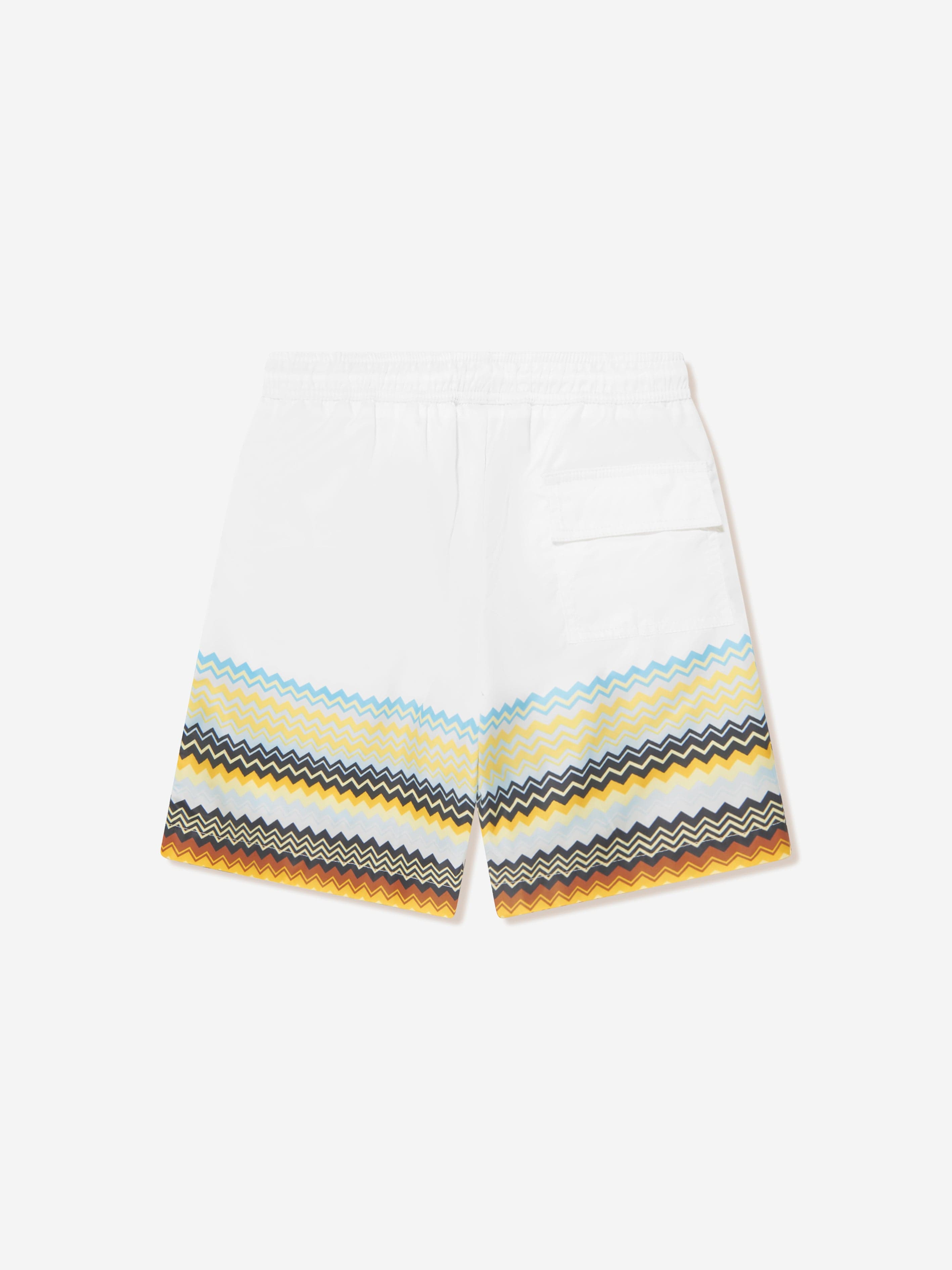 Missoni Boys Zig Zag Swim Shorts in White