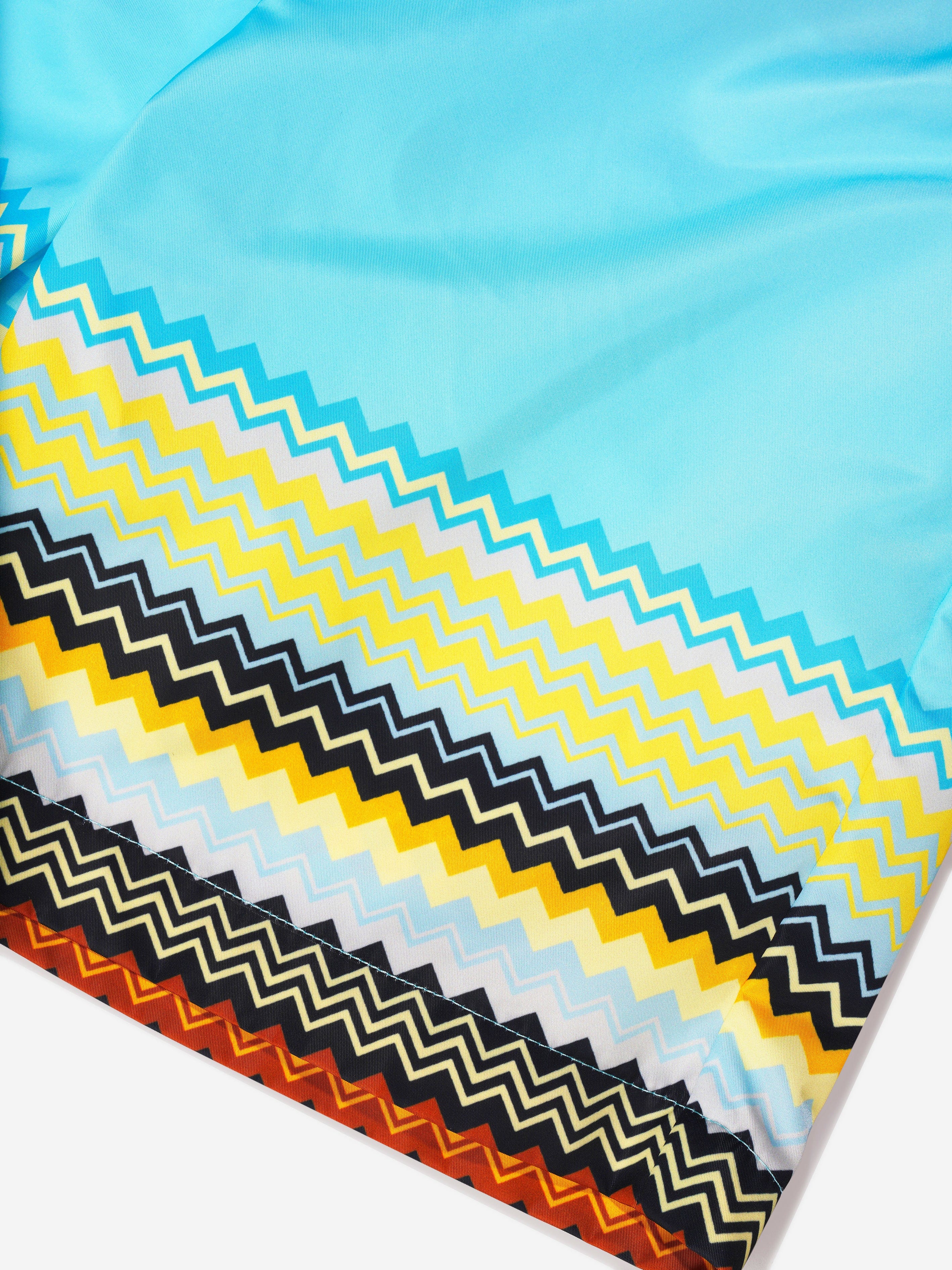 Missoni Boys Zig Zag Swim Shorts in Blue