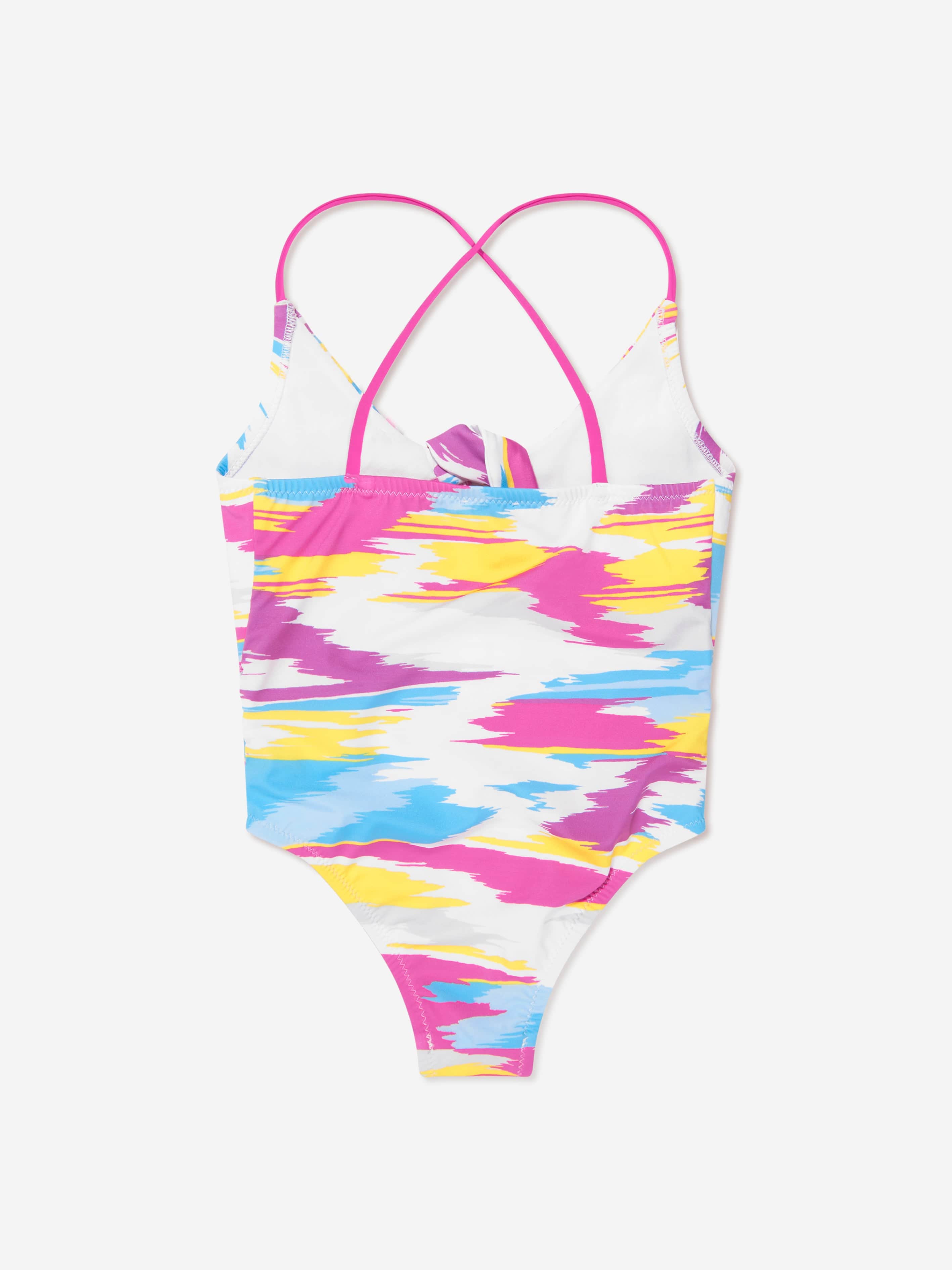 Missoni Girls Cut Out Swimsuit in Multicolour