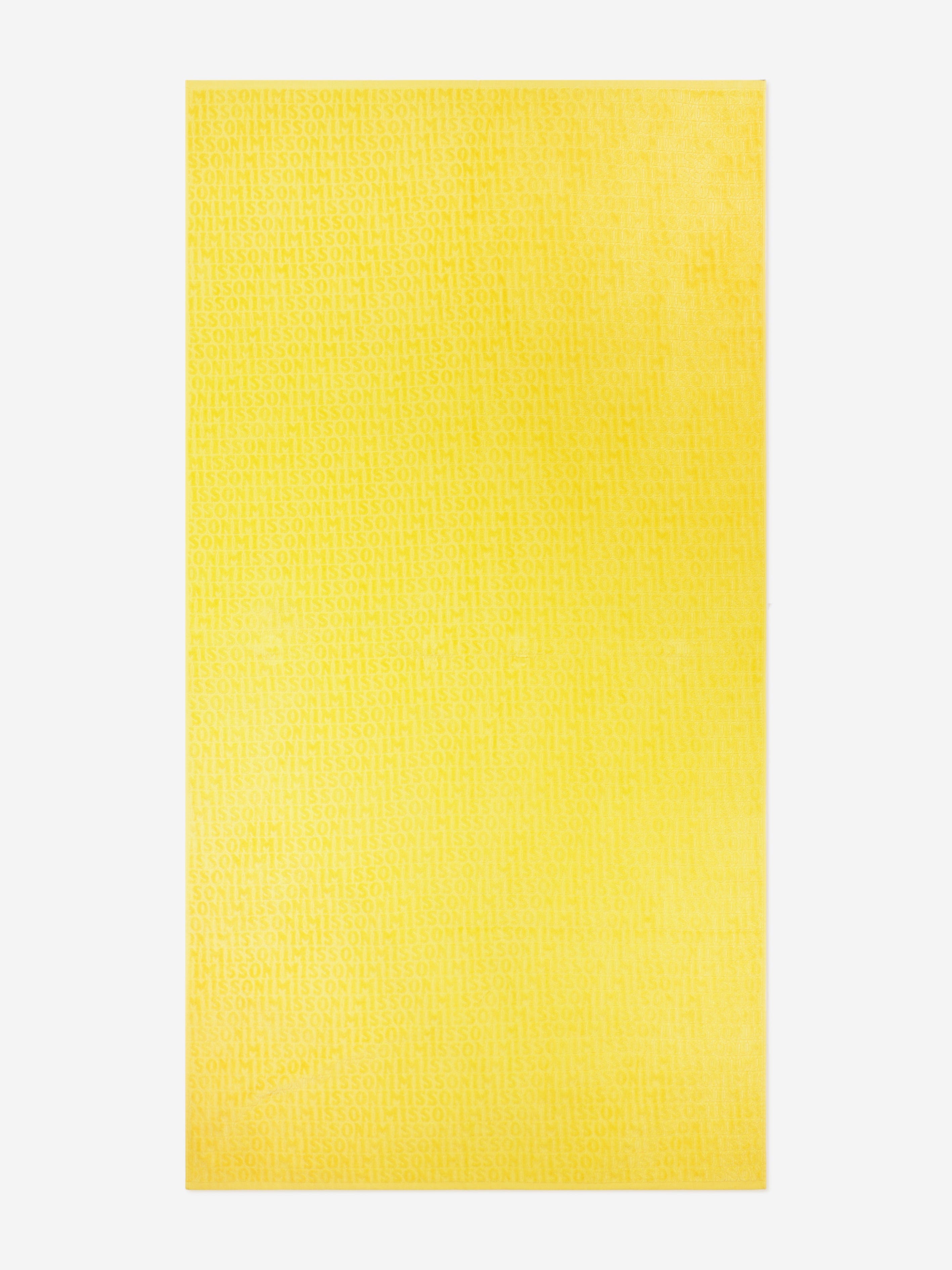 Missoni Kids Logo Towel in Yellow