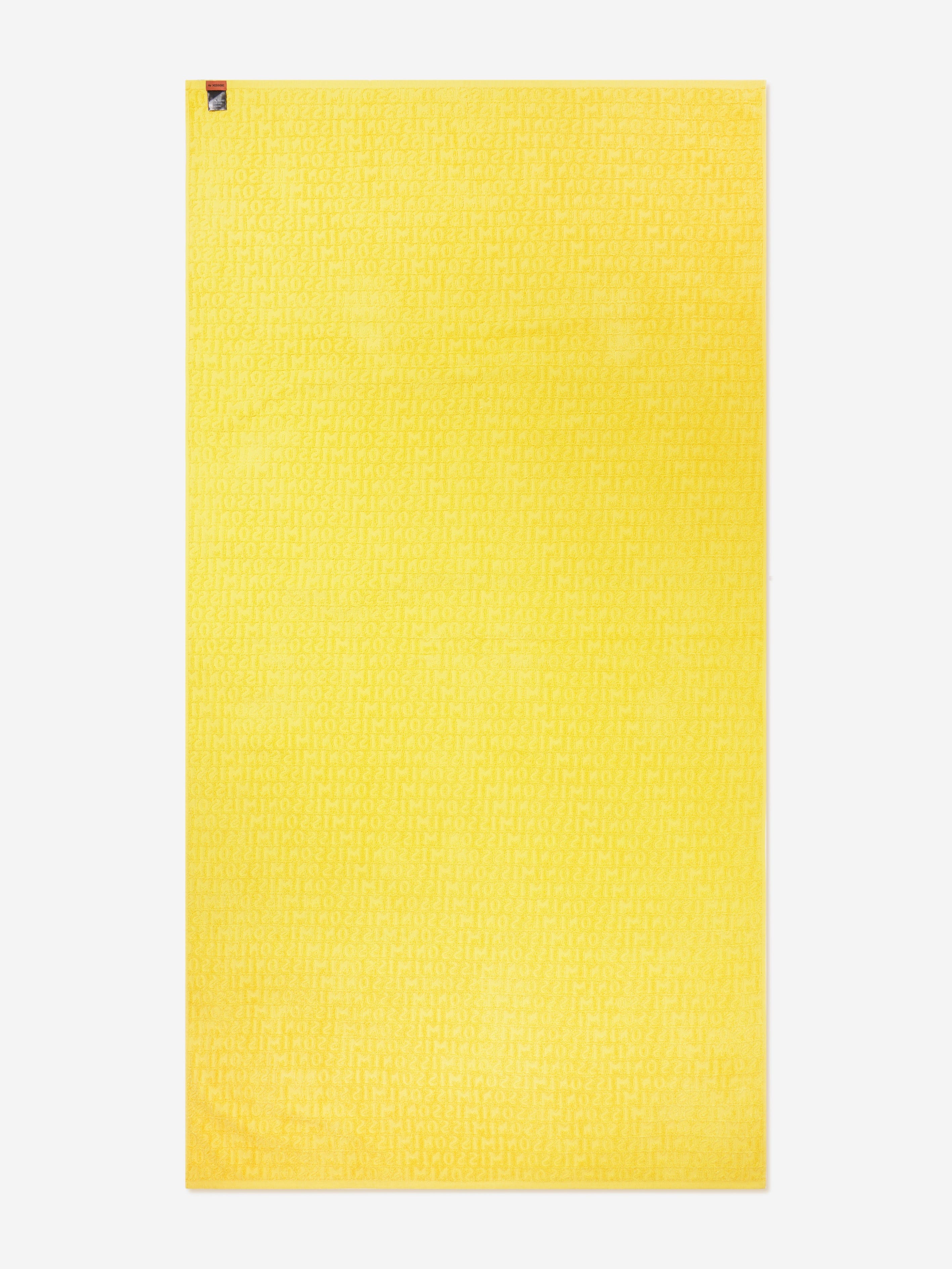 Missoni Kids Logo Towel in Yellow