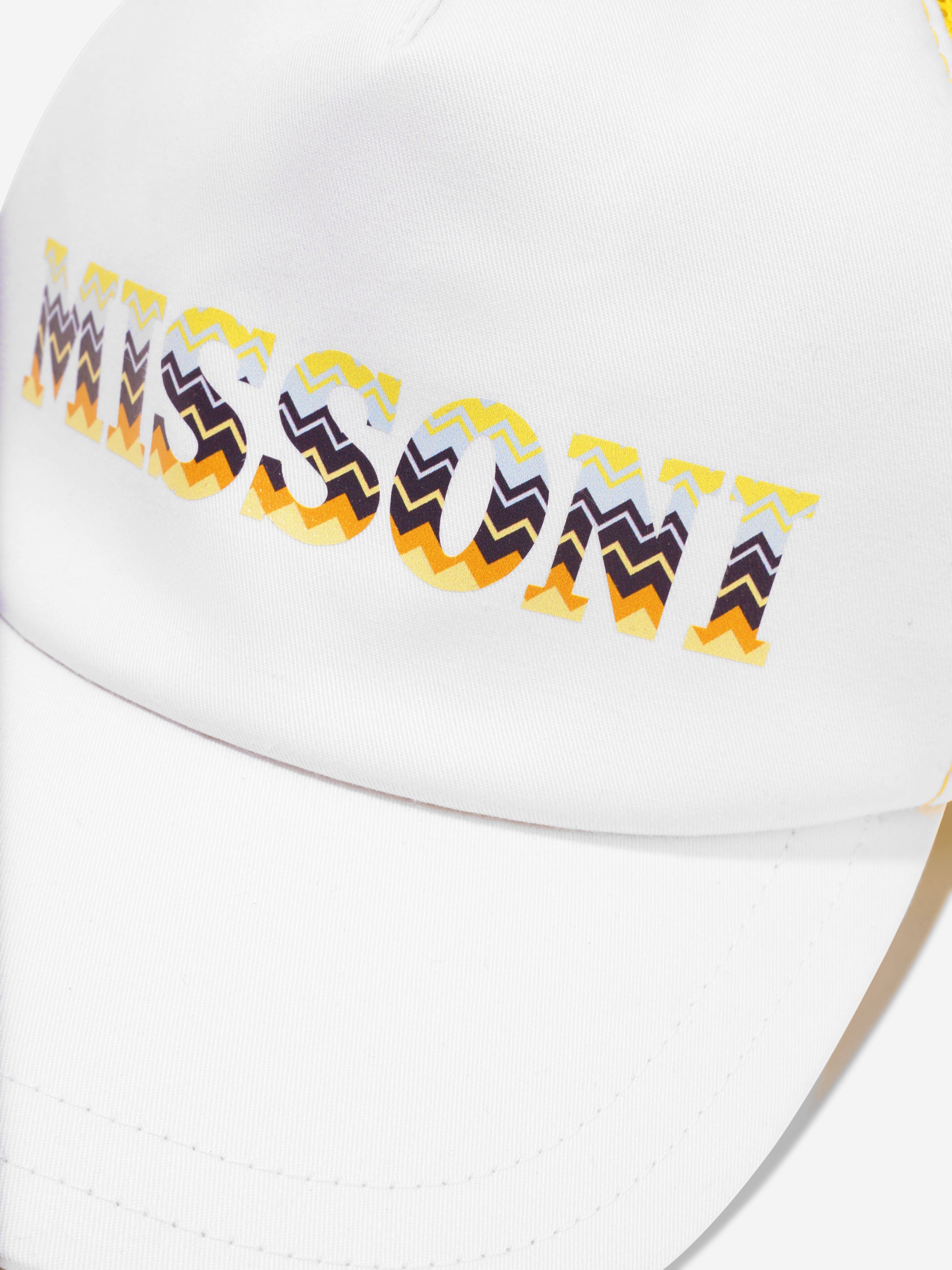 Missoni Boys Logo Cap in White