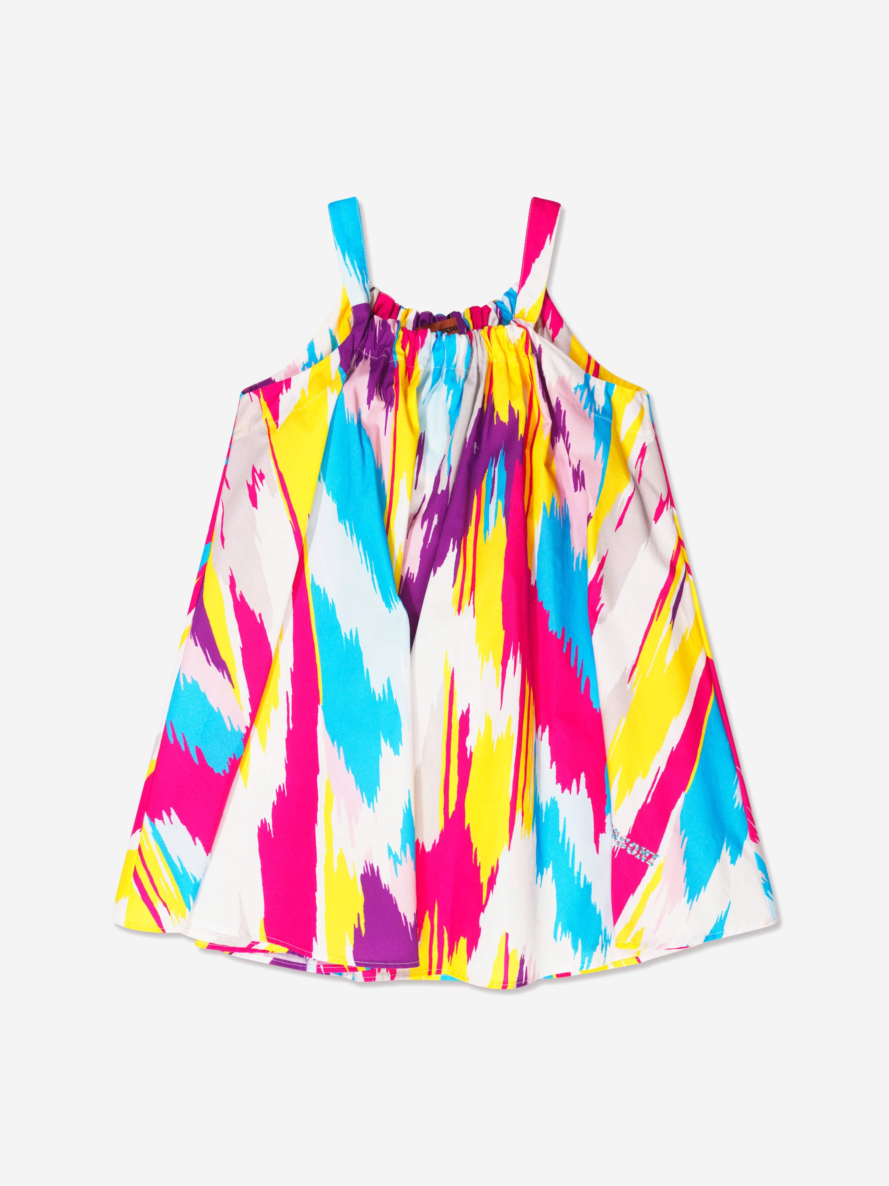 Missoni Girls Sleeveless Woven Dress in Multicolour