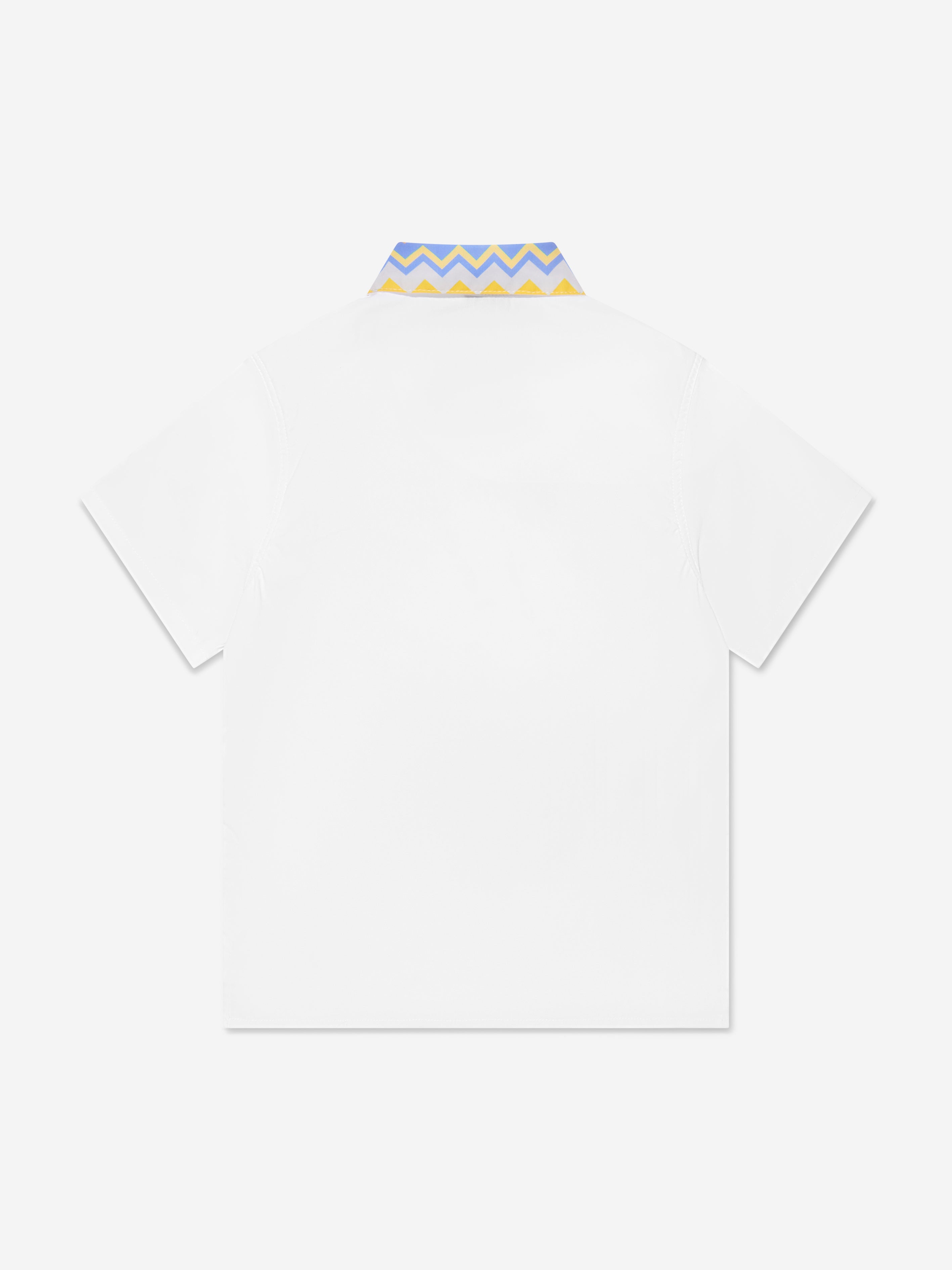 Missoni Boys Short Sleeve Logo Shirt in White