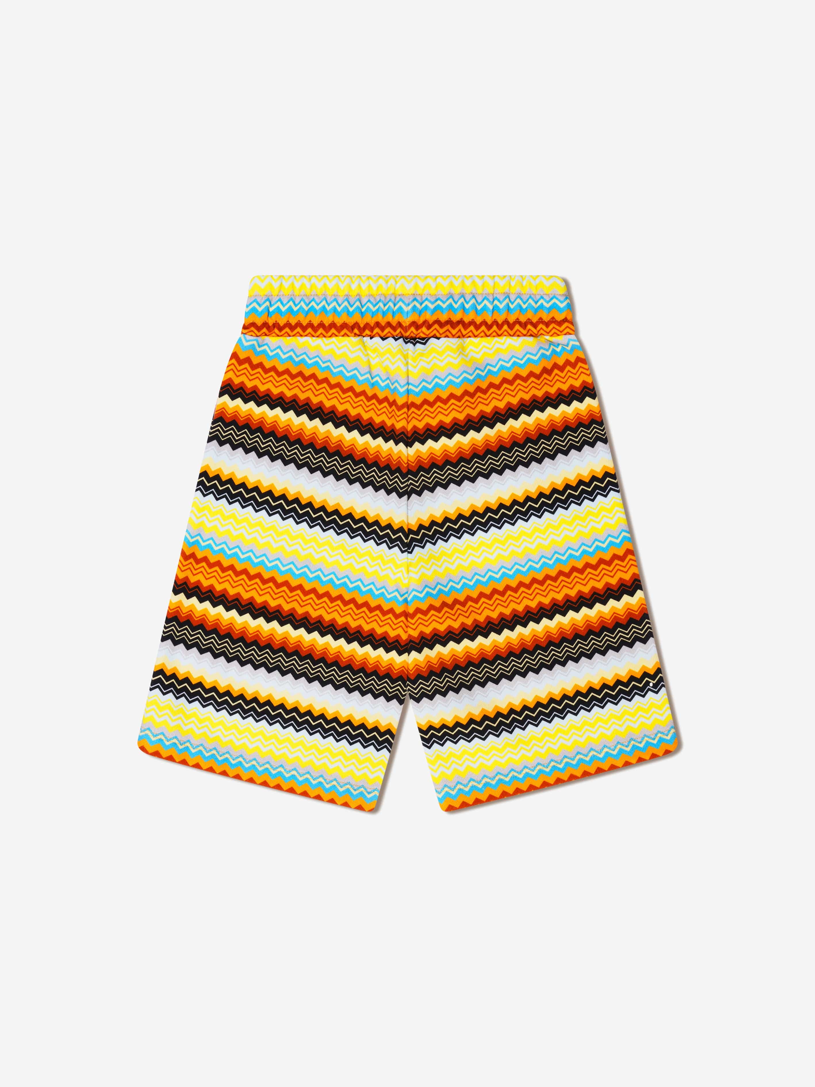 Missoni Boys Zig Zag Jersey Shorts in Multicolour