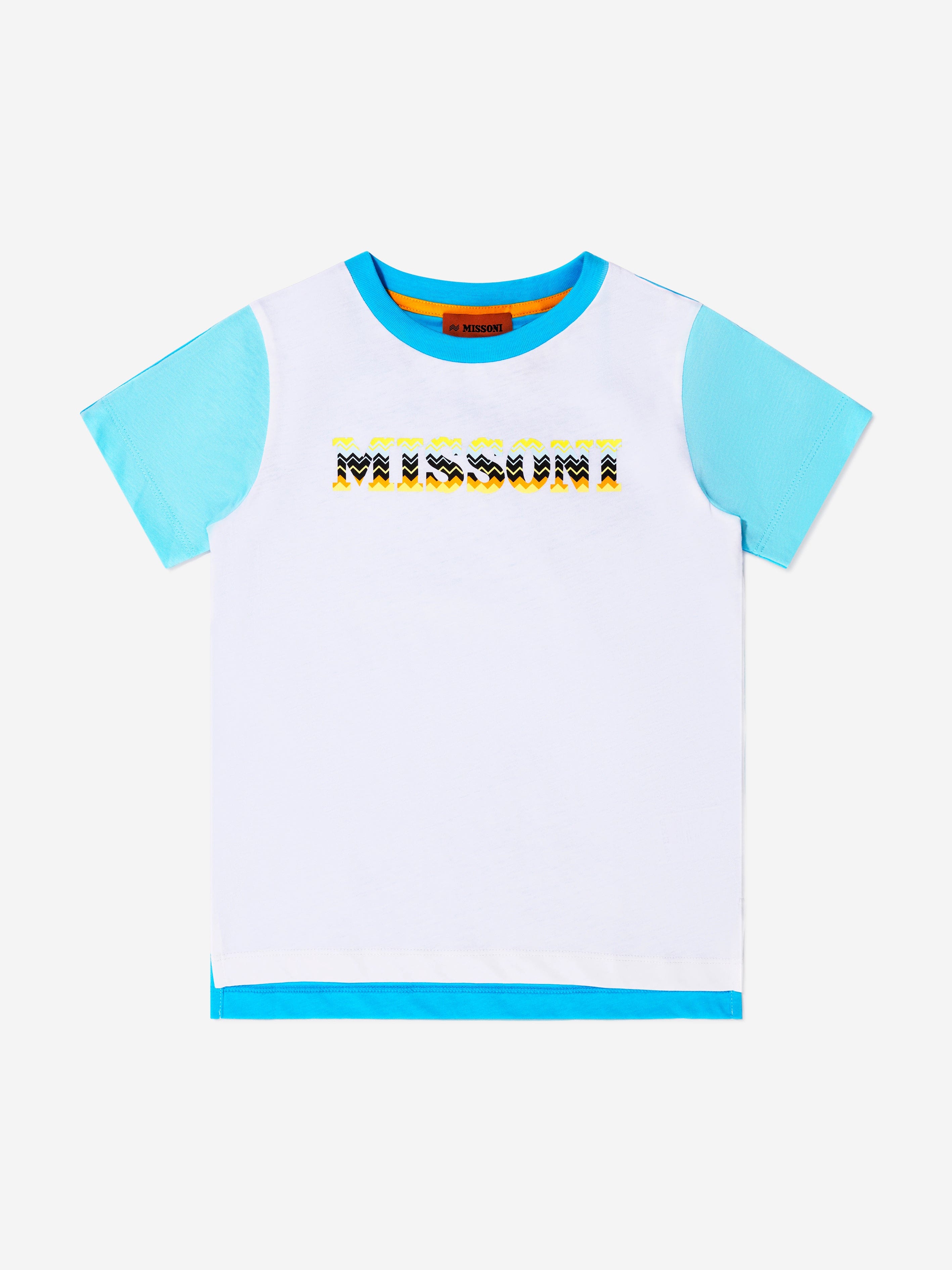 Missoni Boys Logo T-Shirt in White