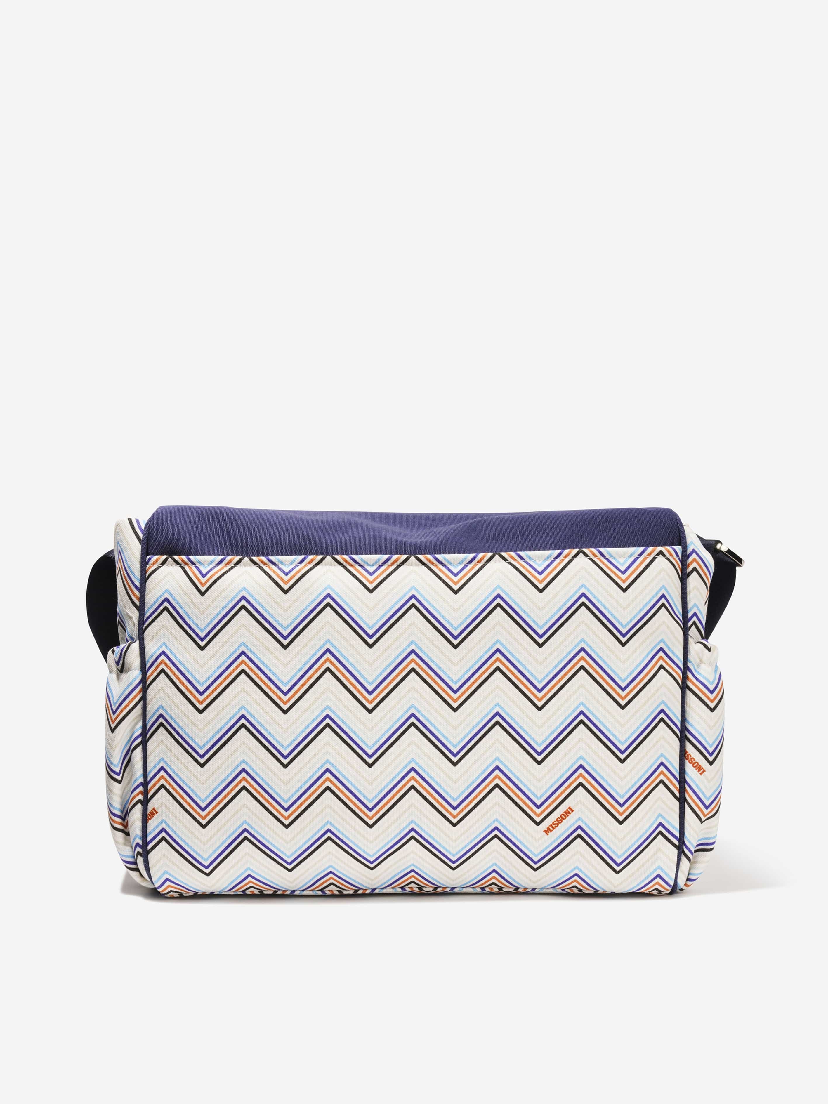 Missoni Baby Boys Zig Zag Changing Bag in Blue