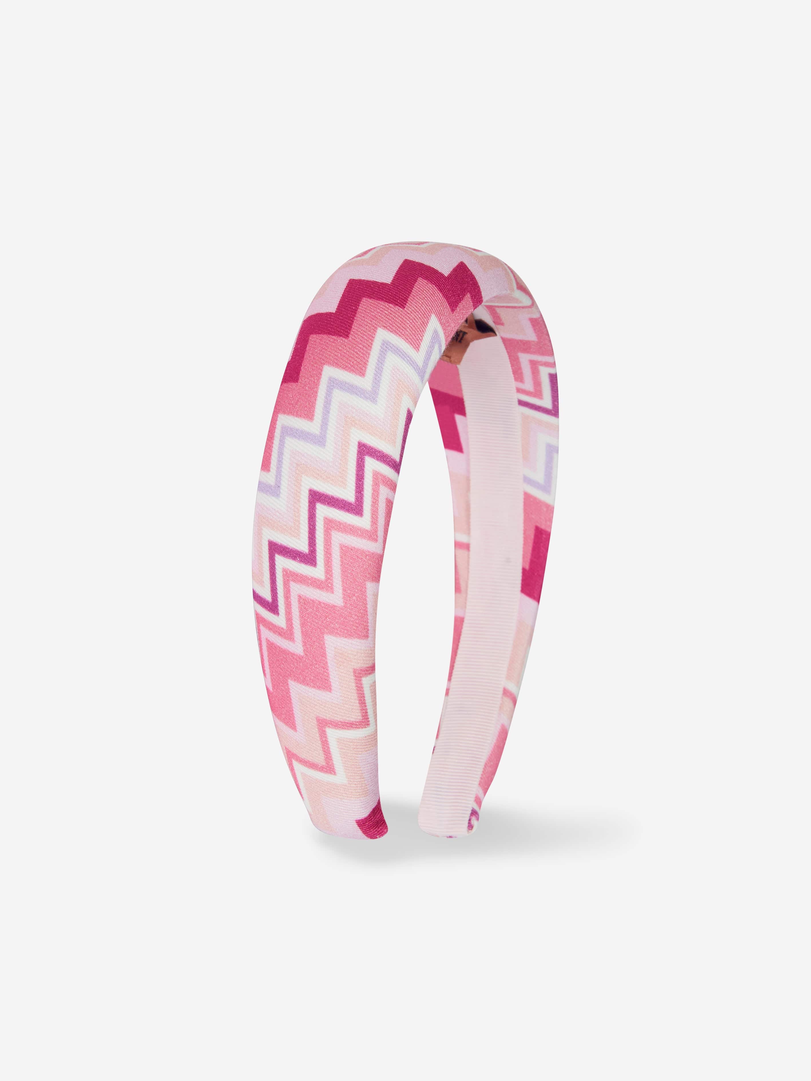 Missoni Girls Zig Zag Headband in Pink