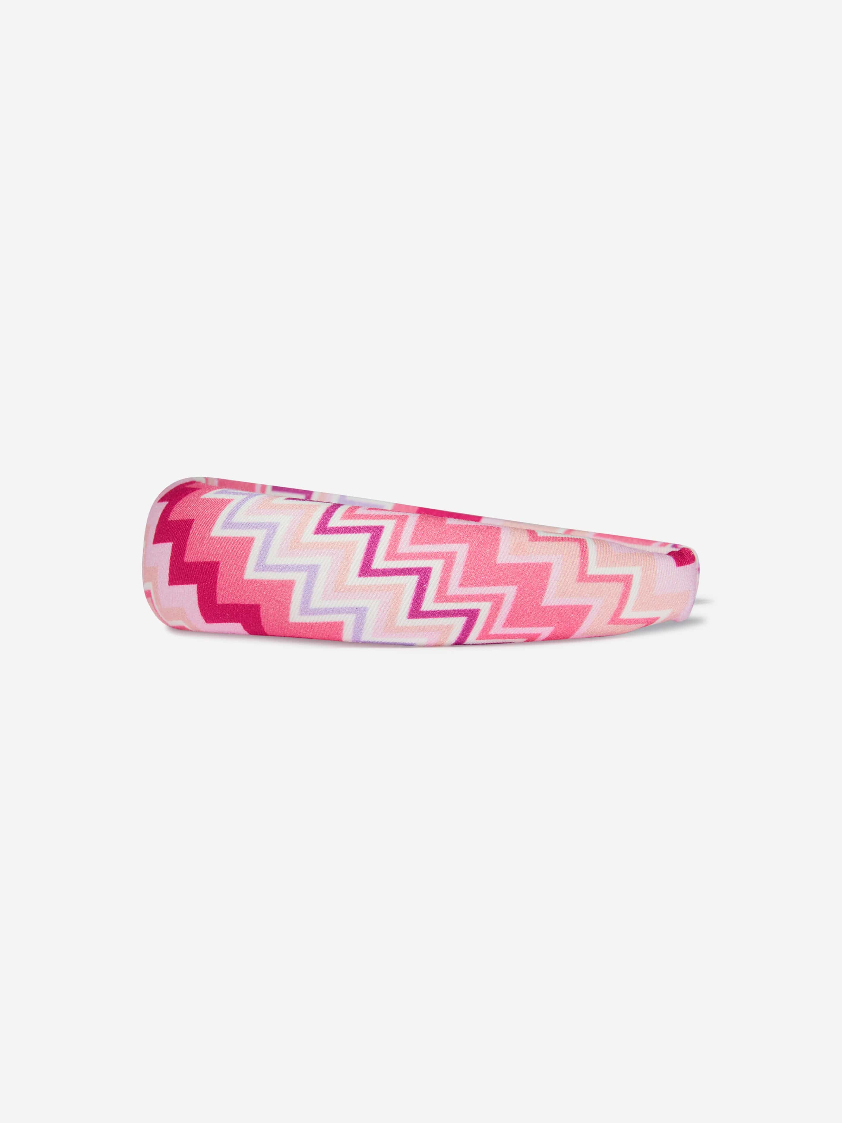 Missoni Girls Zig Zag Headband in Pink