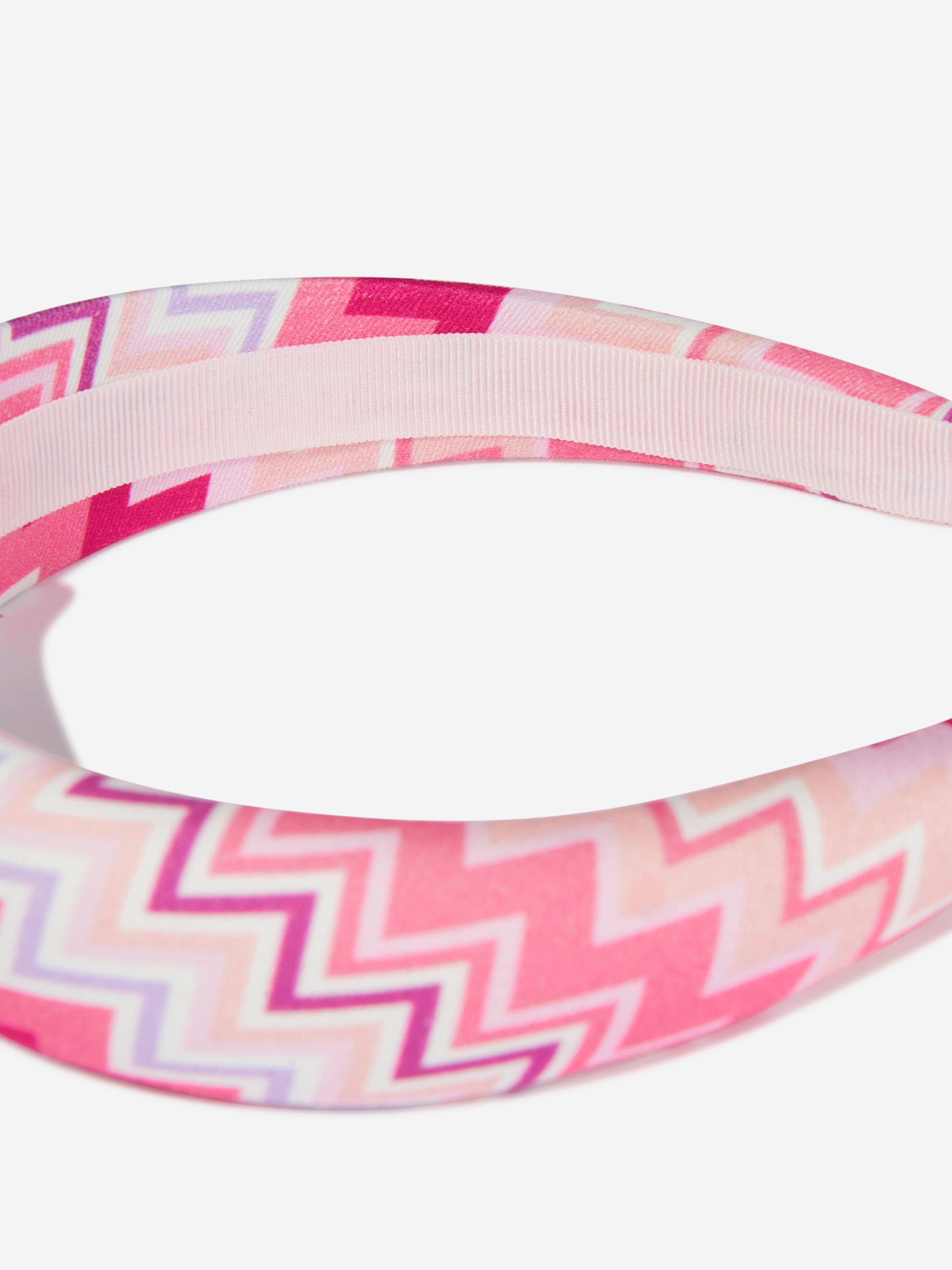 Missoni Girls Zig Zag Headband in Pink