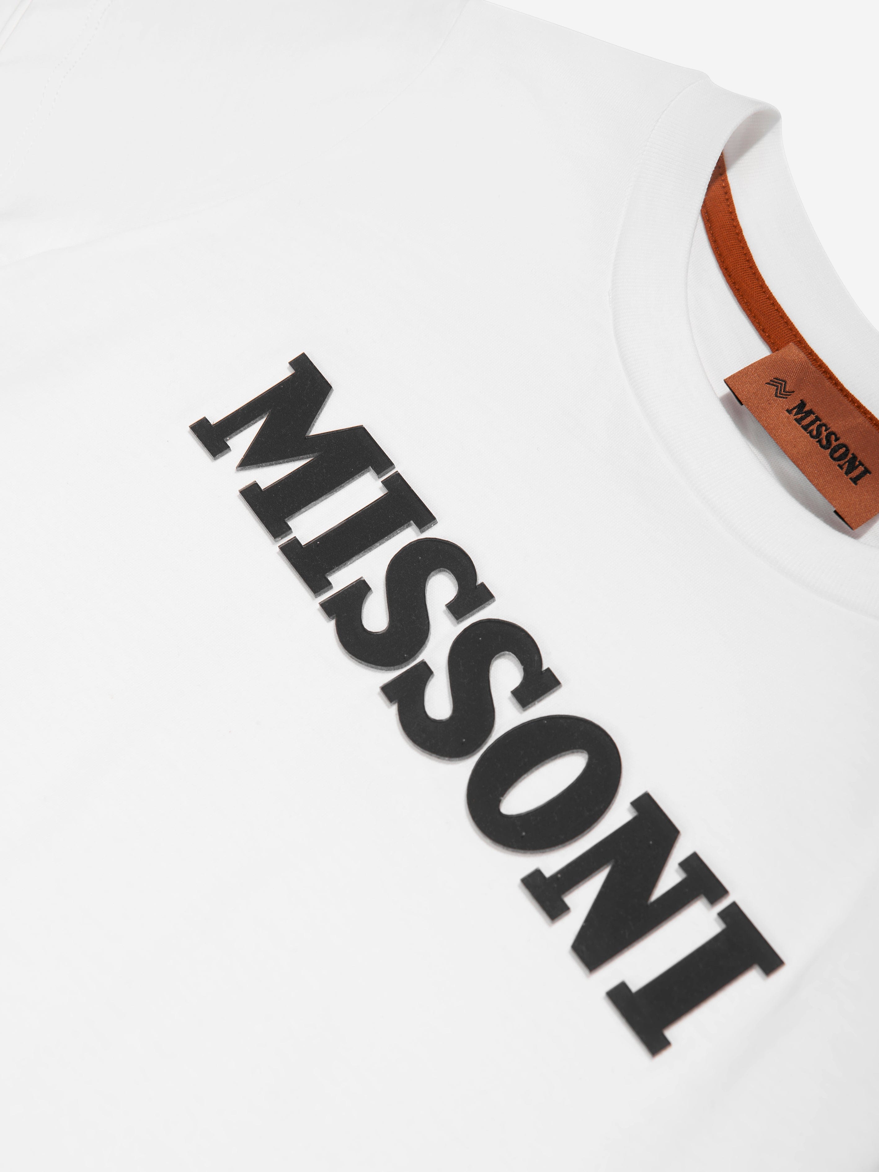 Missoni Kids Logo T-Shirt in White