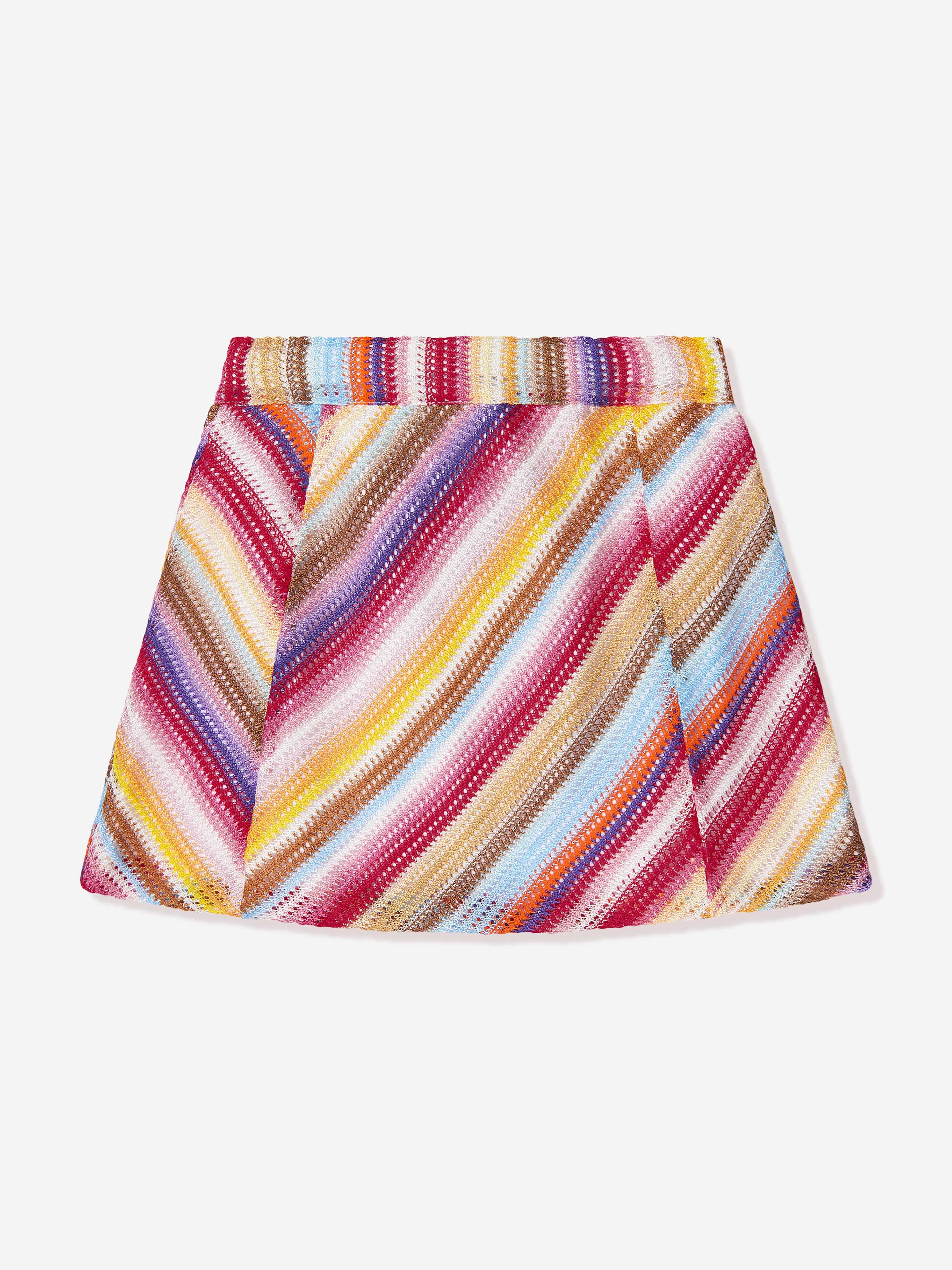 Missoni Girls Striped Skirt in Multicolour