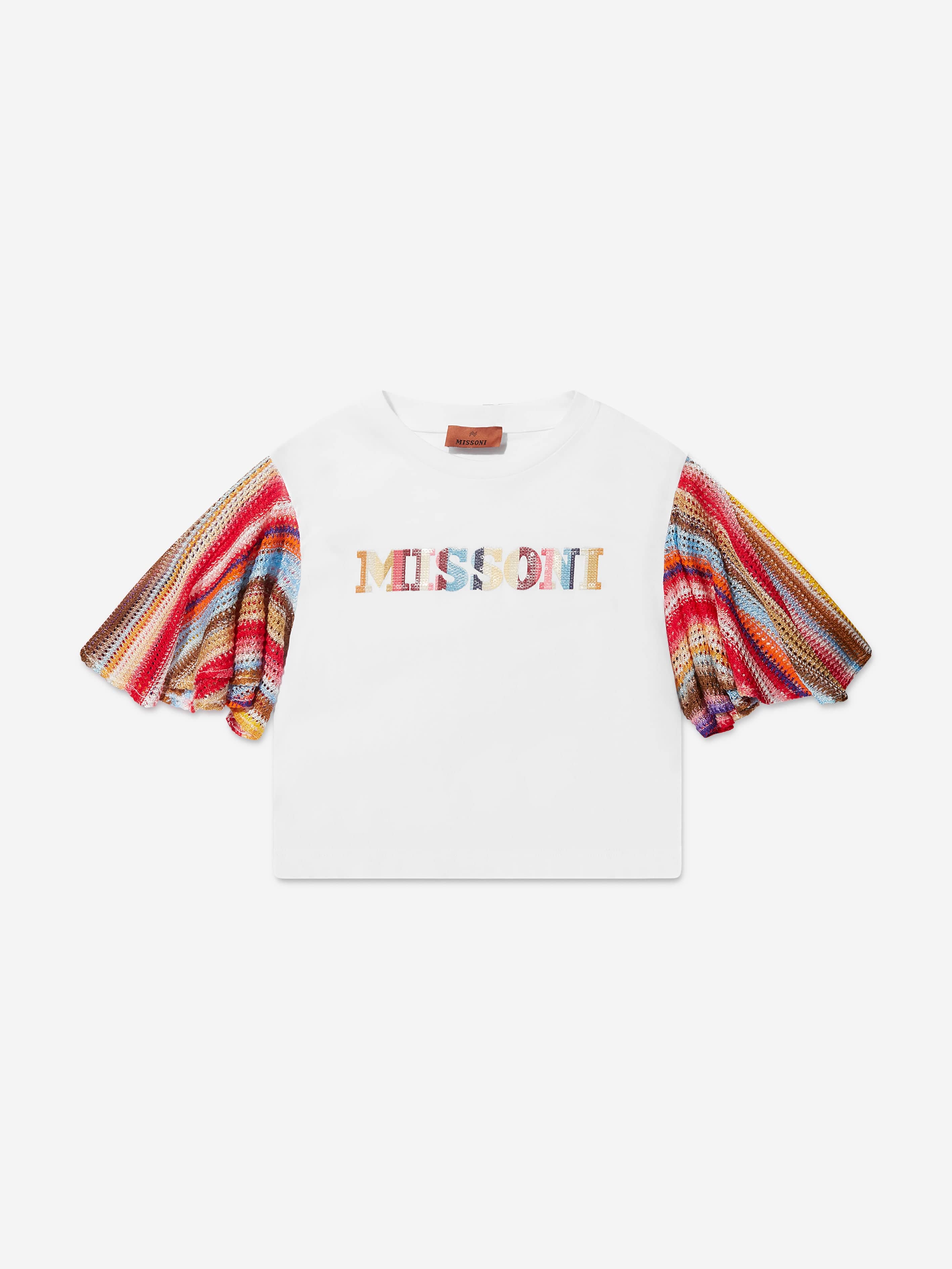 Missoni Girls Logo T-Shirt in White