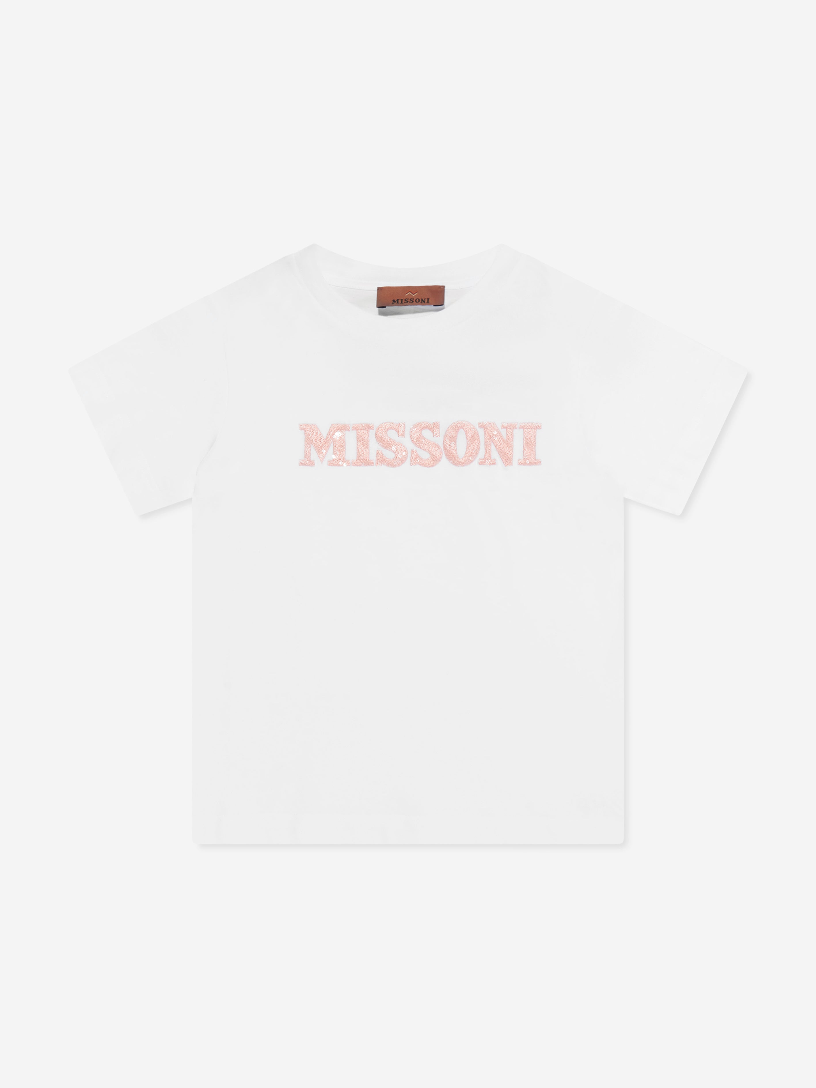 Missoni Girls Logo T-Shirt in White