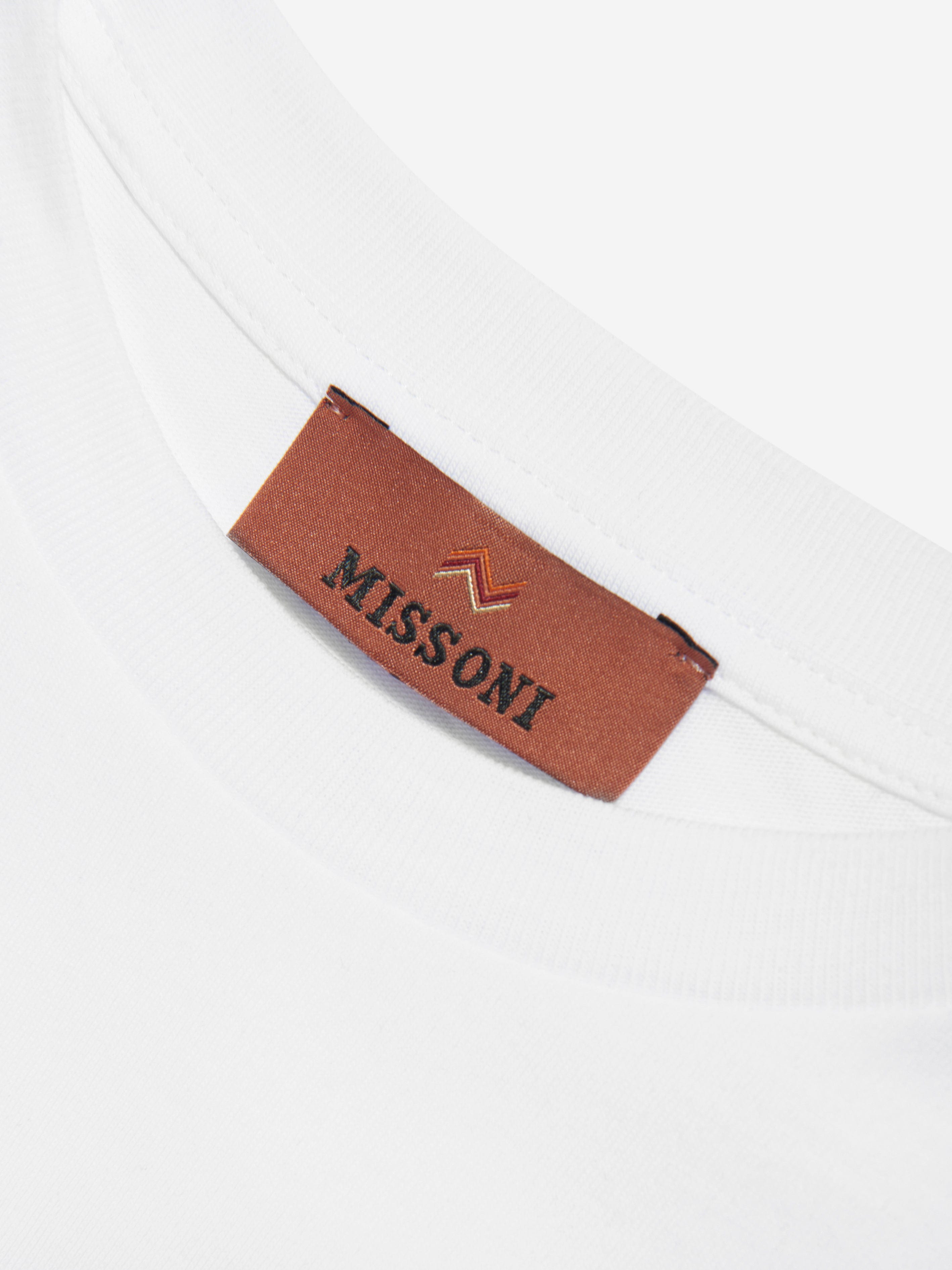 Missoni Girls Logo T-Shirt in White