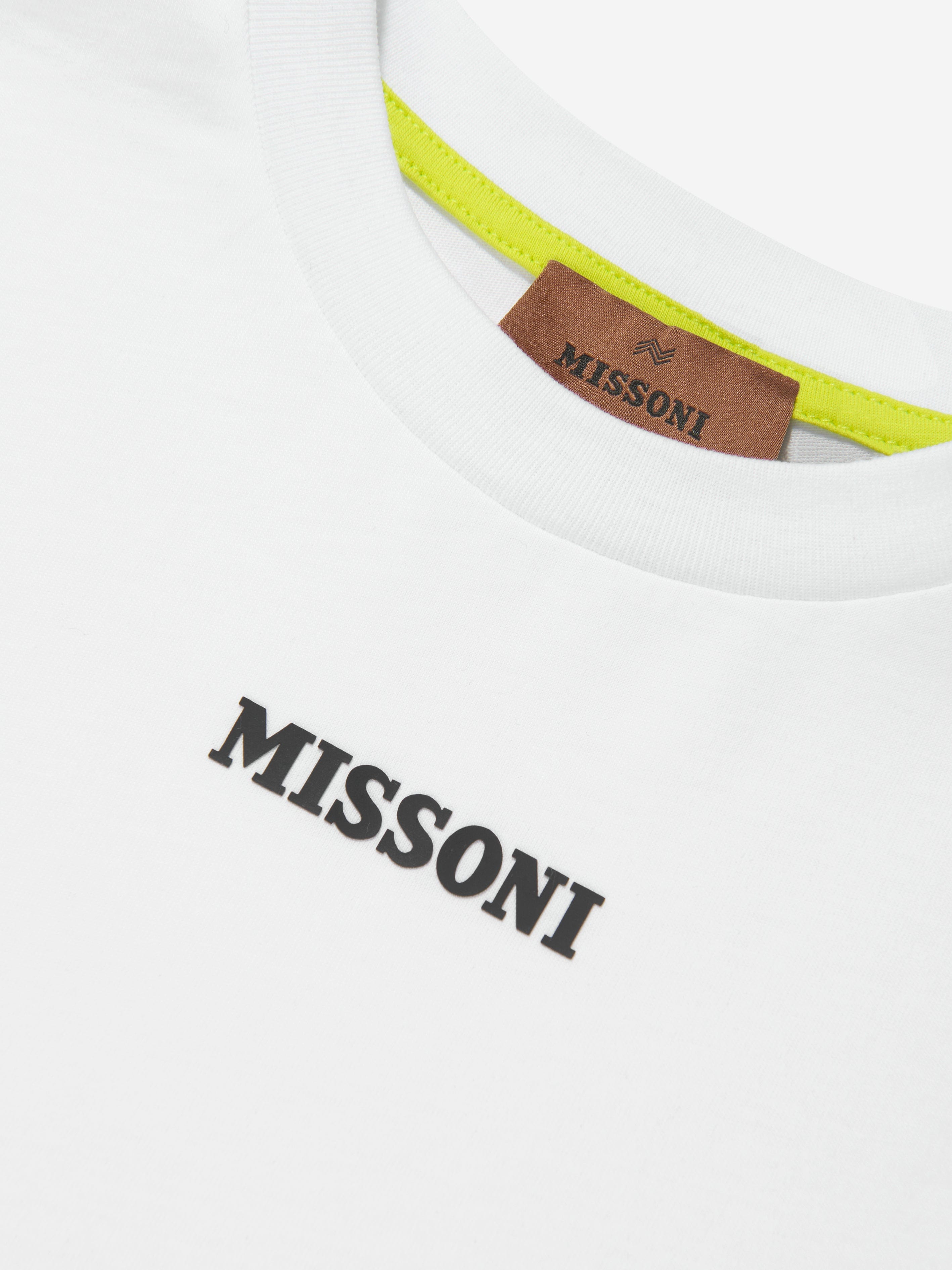 Missoni Boys Logo T-Shirt in White