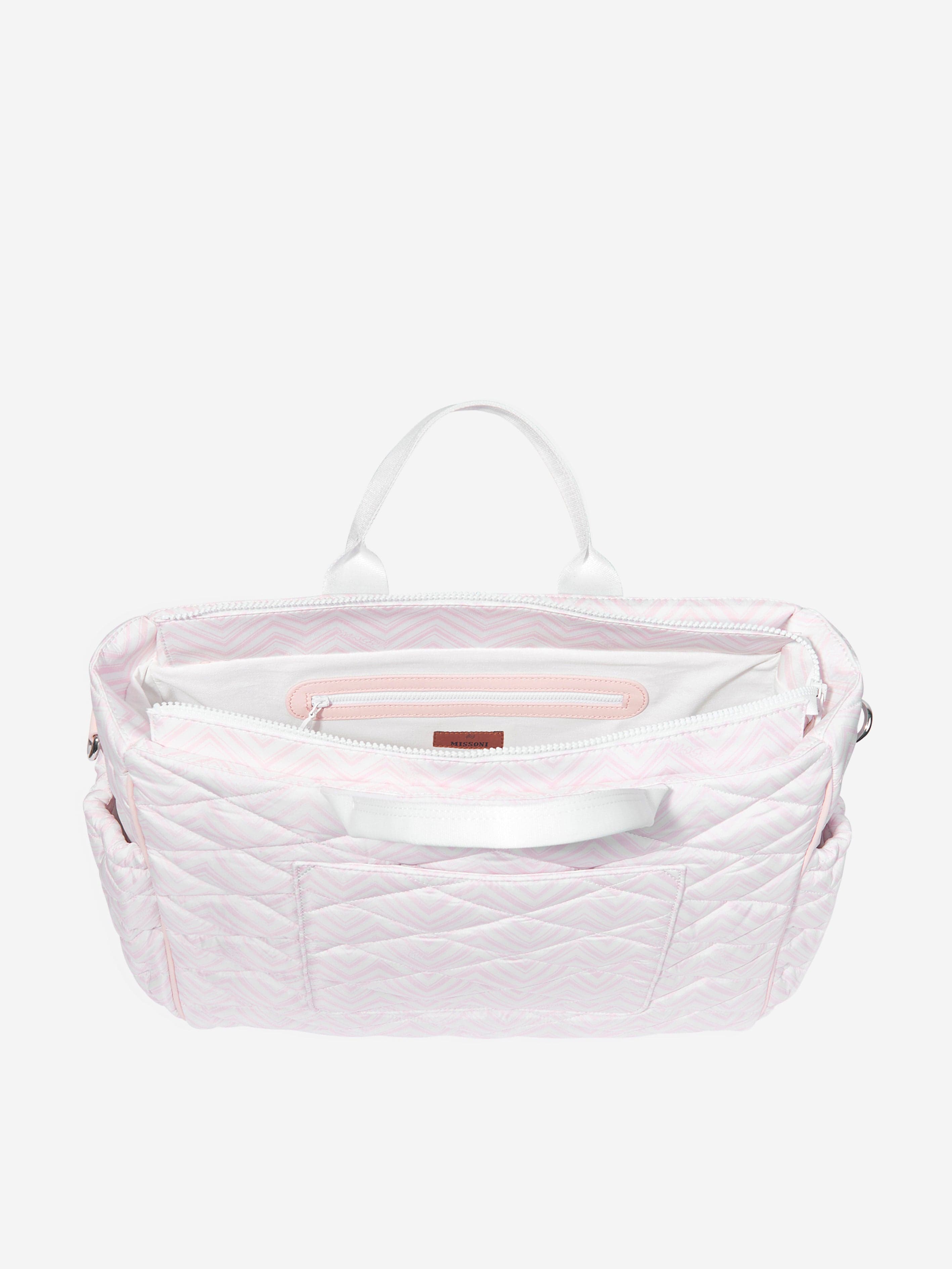 Missoni Baby Girls Zigzag Changing Bag in Pink (40cm)