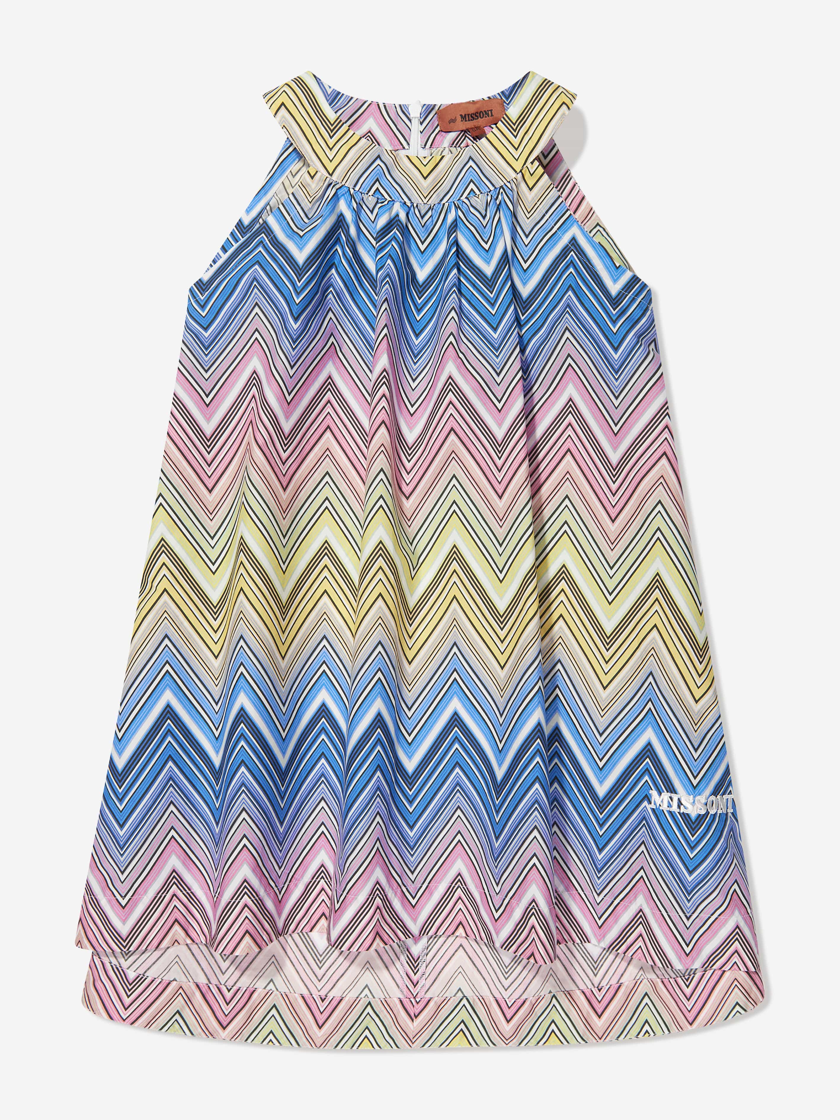 Missoni Girls Zigzag Swing Dress in Multicolour