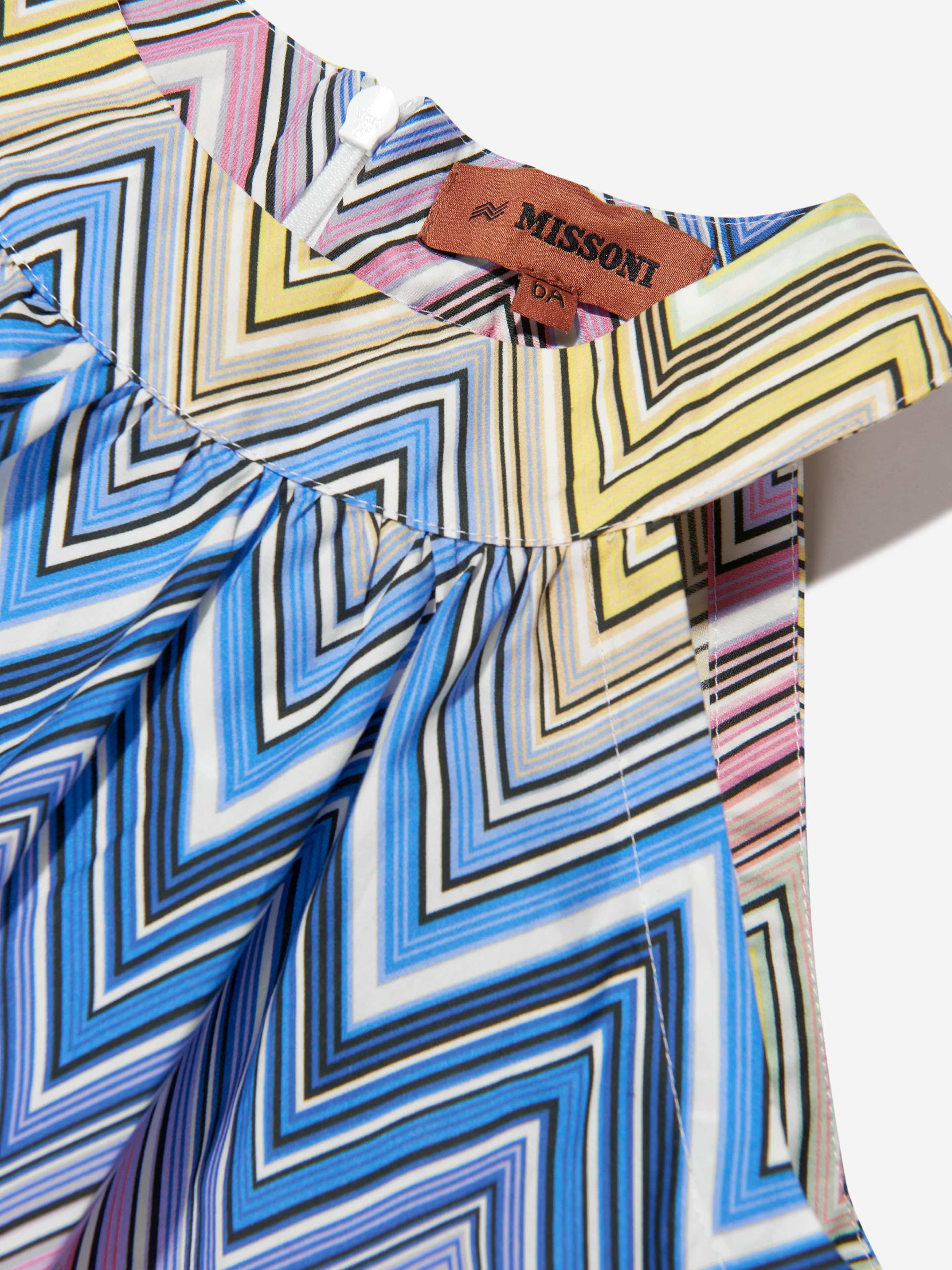 Missoni Girls Zigzag Swing Dress in Multicolour