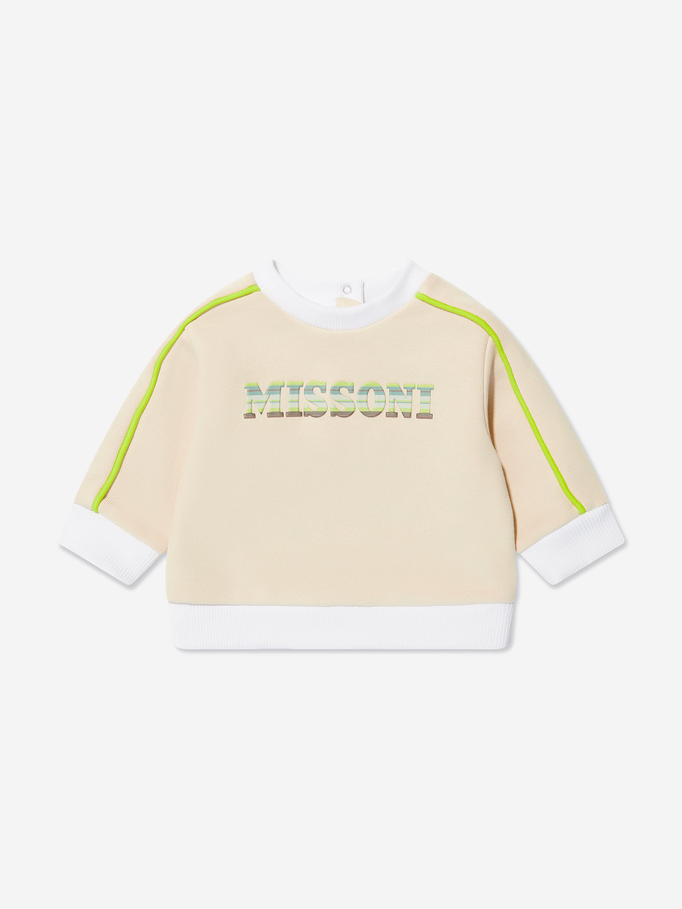 Missoni Baby Boys Logo Sweatshirt in Beige