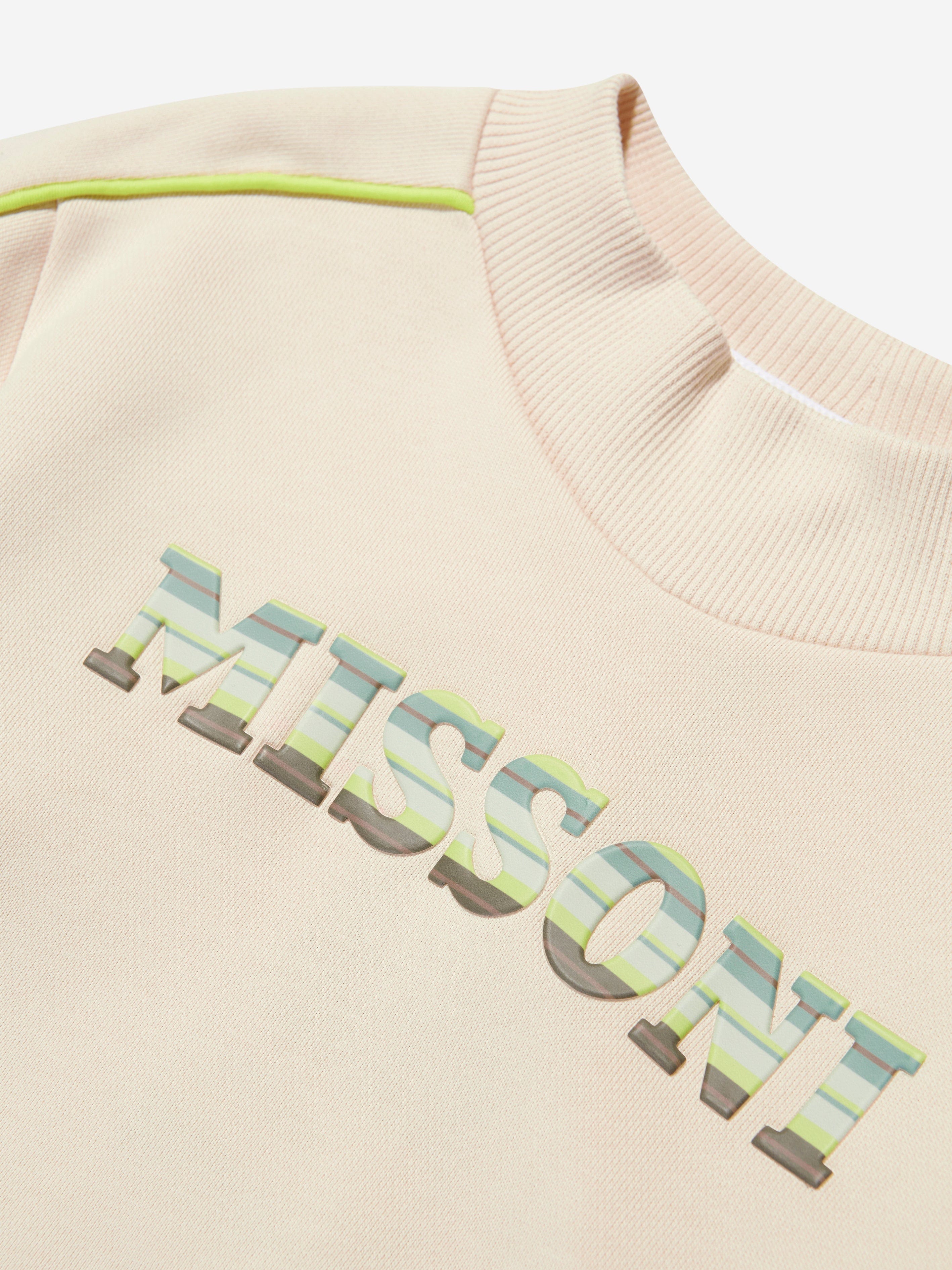 Missoni Boys Logo Sweatshirt in Beige