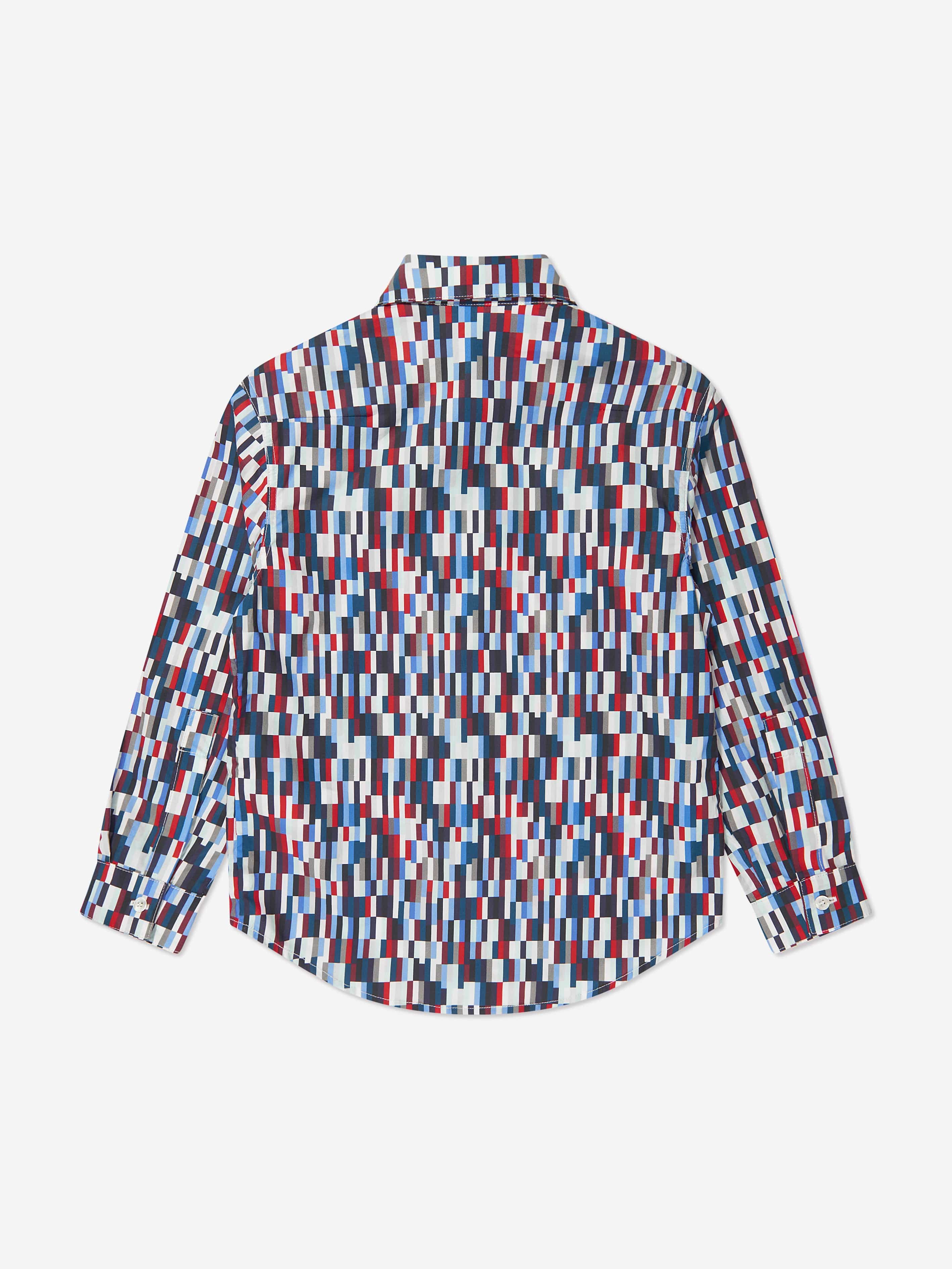 Missoni Boys Pixel Print Shirt in Multicolour