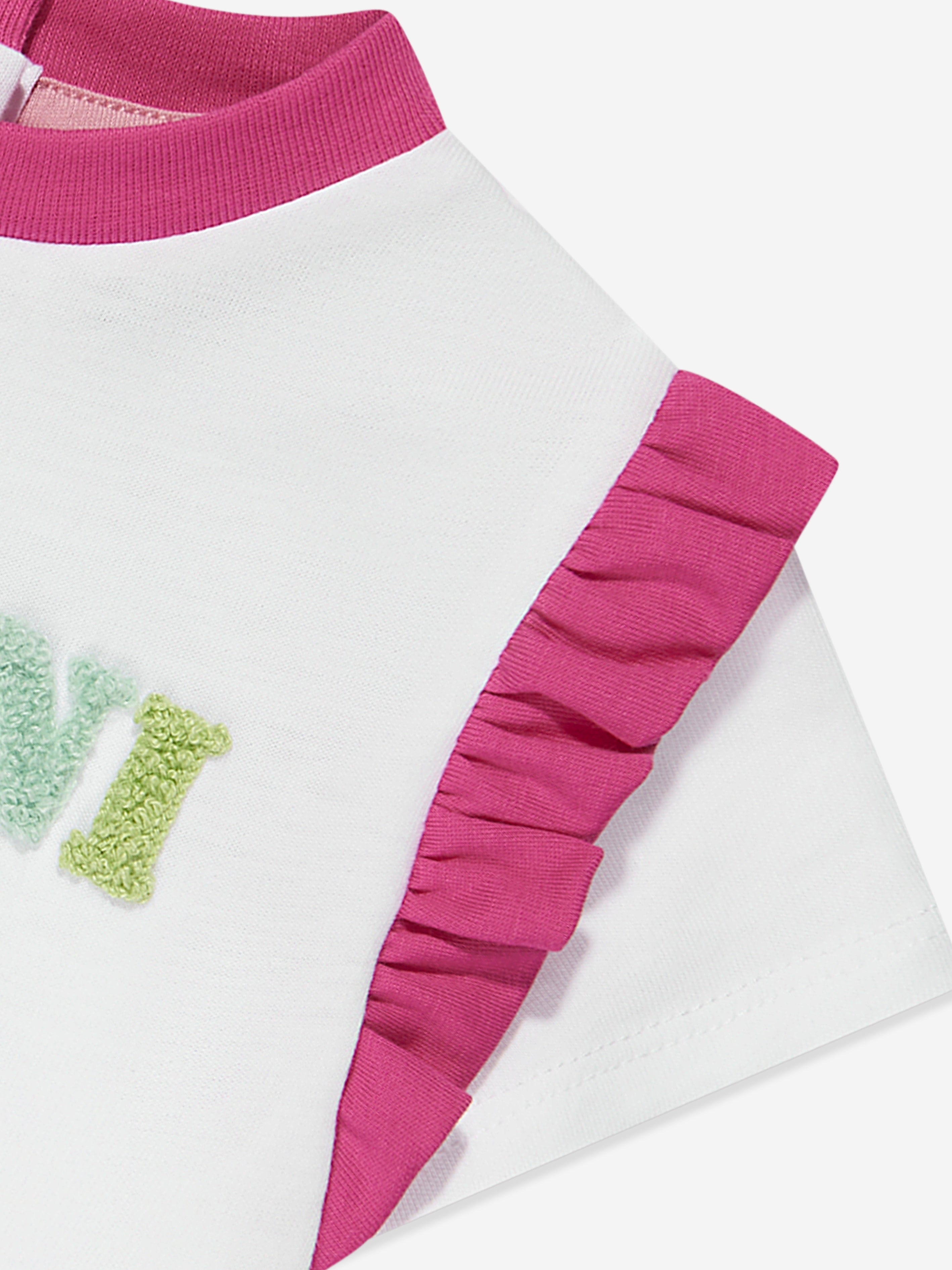 Missoni Baby Girls Logo Frill T-Shirt in White